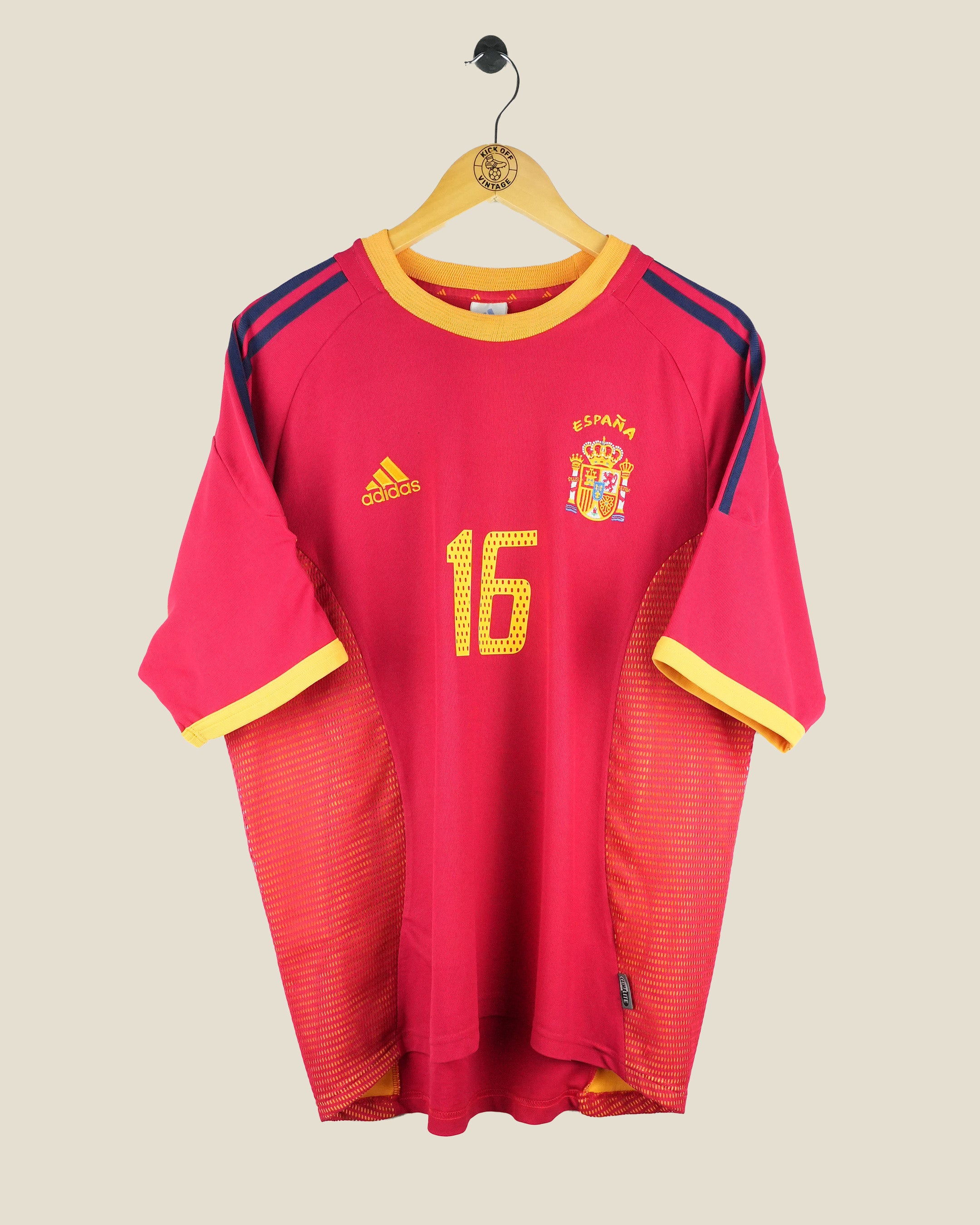 SPAIN 2002 MENDIETA HOME SHIRT (L) ADIDAS