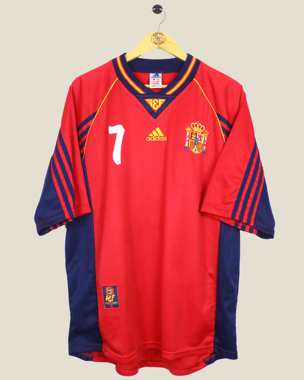 SPAIN 1998 MORIENTES HOME (L) ADIDAS