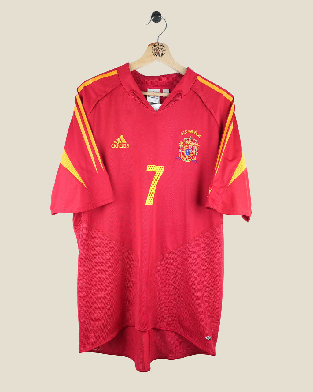 SPAIN 2004 RAUL HOME SHIRT (L) ADIDAS
