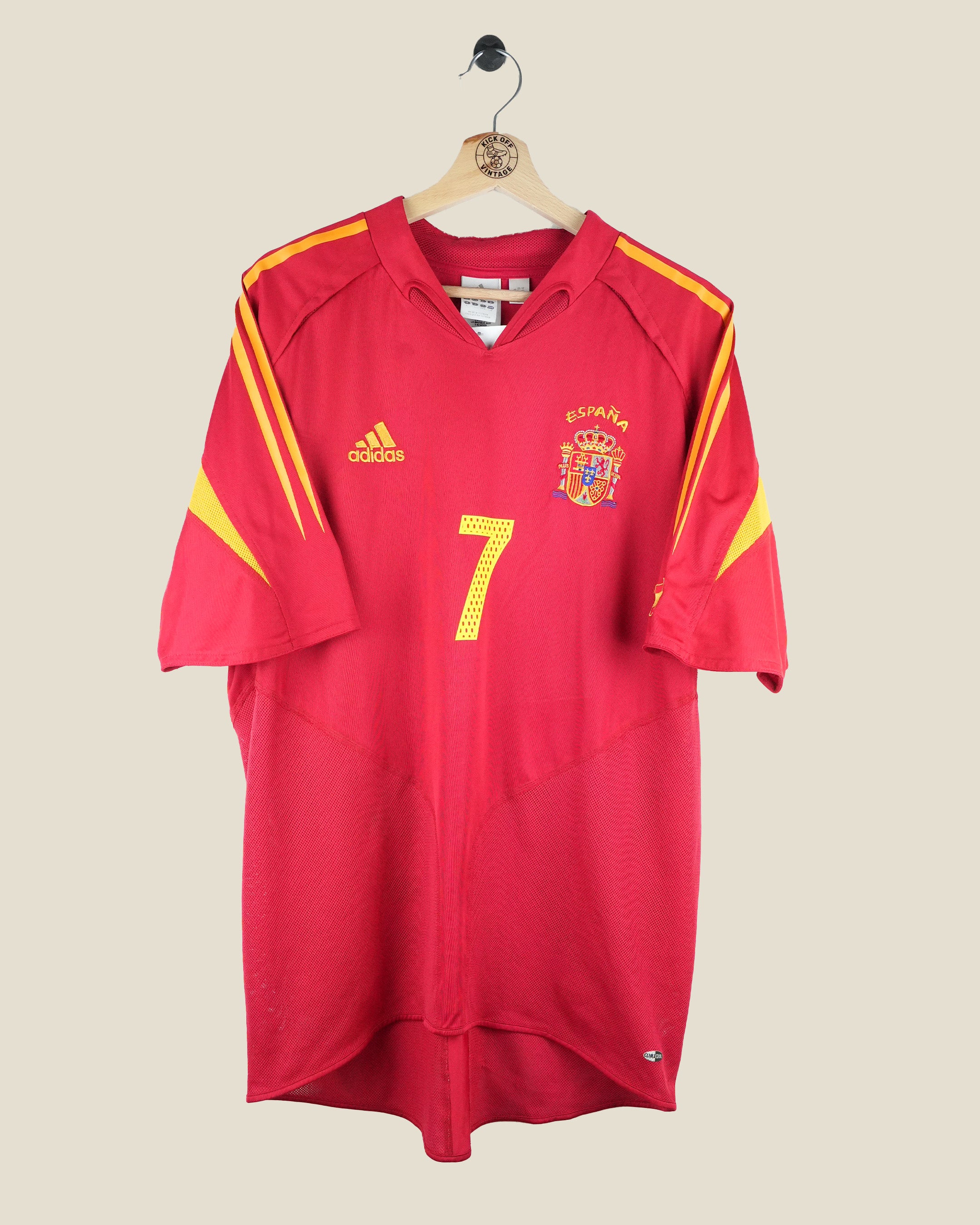 SPAIN 2004 RAUL HOME SHIRT (L) ADIDAS