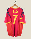 SPAIN 2002 RAUL HOME SHIRT (XL) ADIDAS