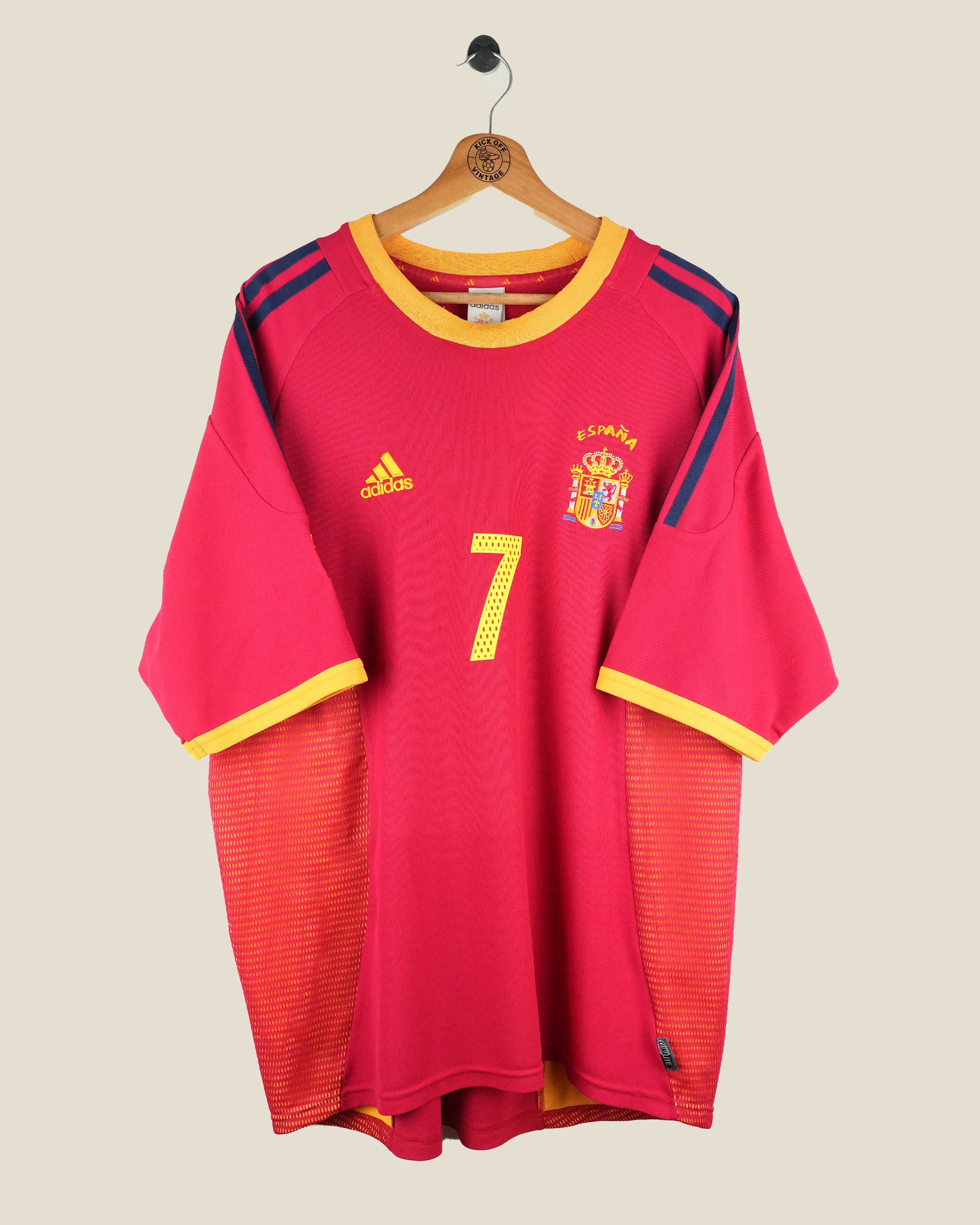 SPAIN 2002 RAUL HOME SHIRT (XL) ADIDAS