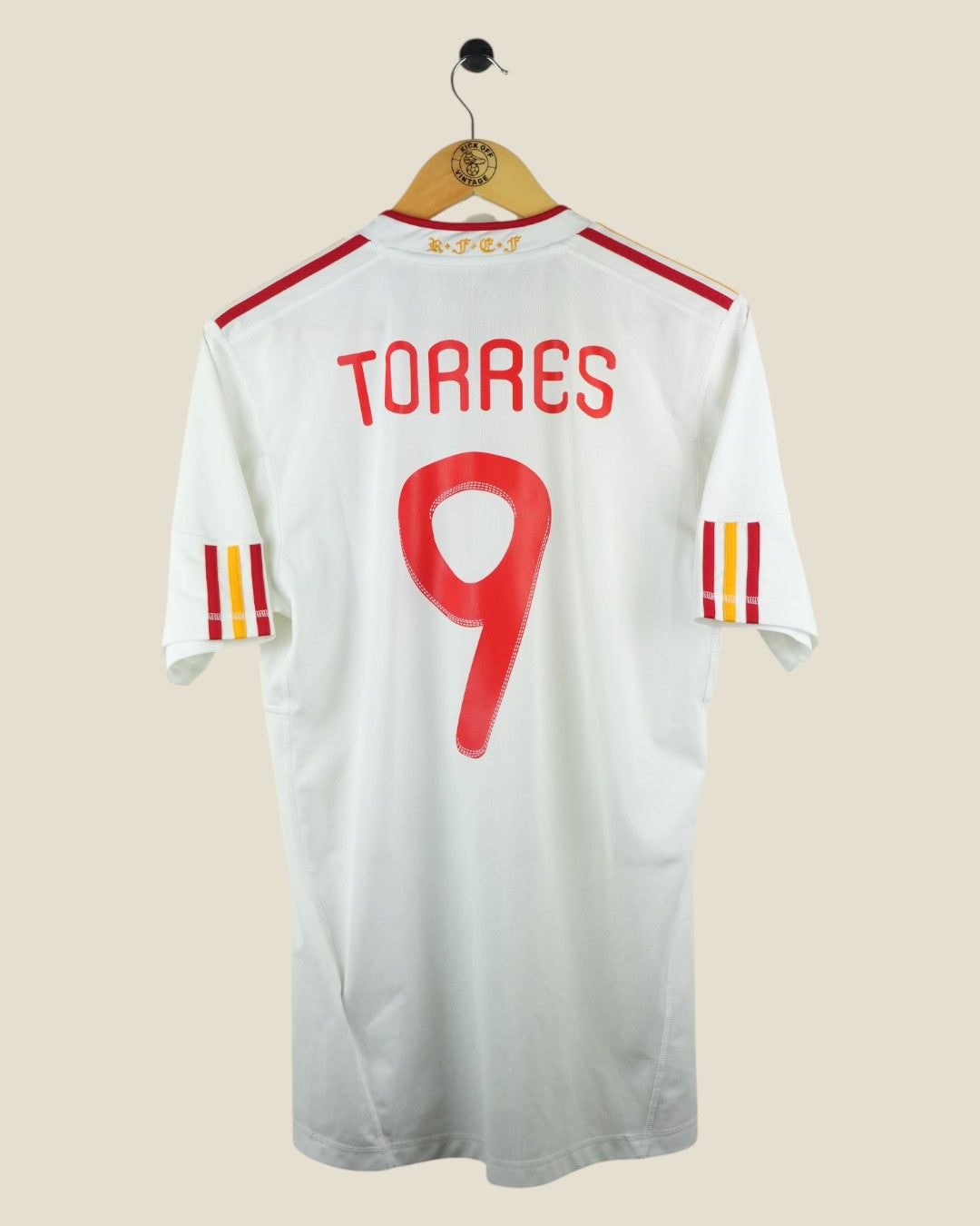 SPAIN 2011 TORRES AWAY SHIRT (M) ADIDAS