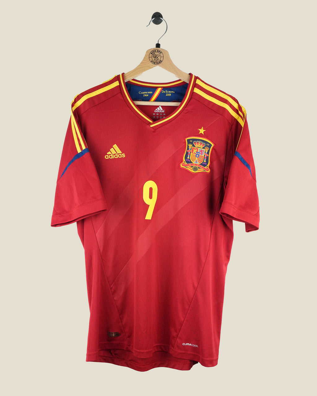 SPAIN 2012 TORRES HOME SHIRT (L) ADIDAS