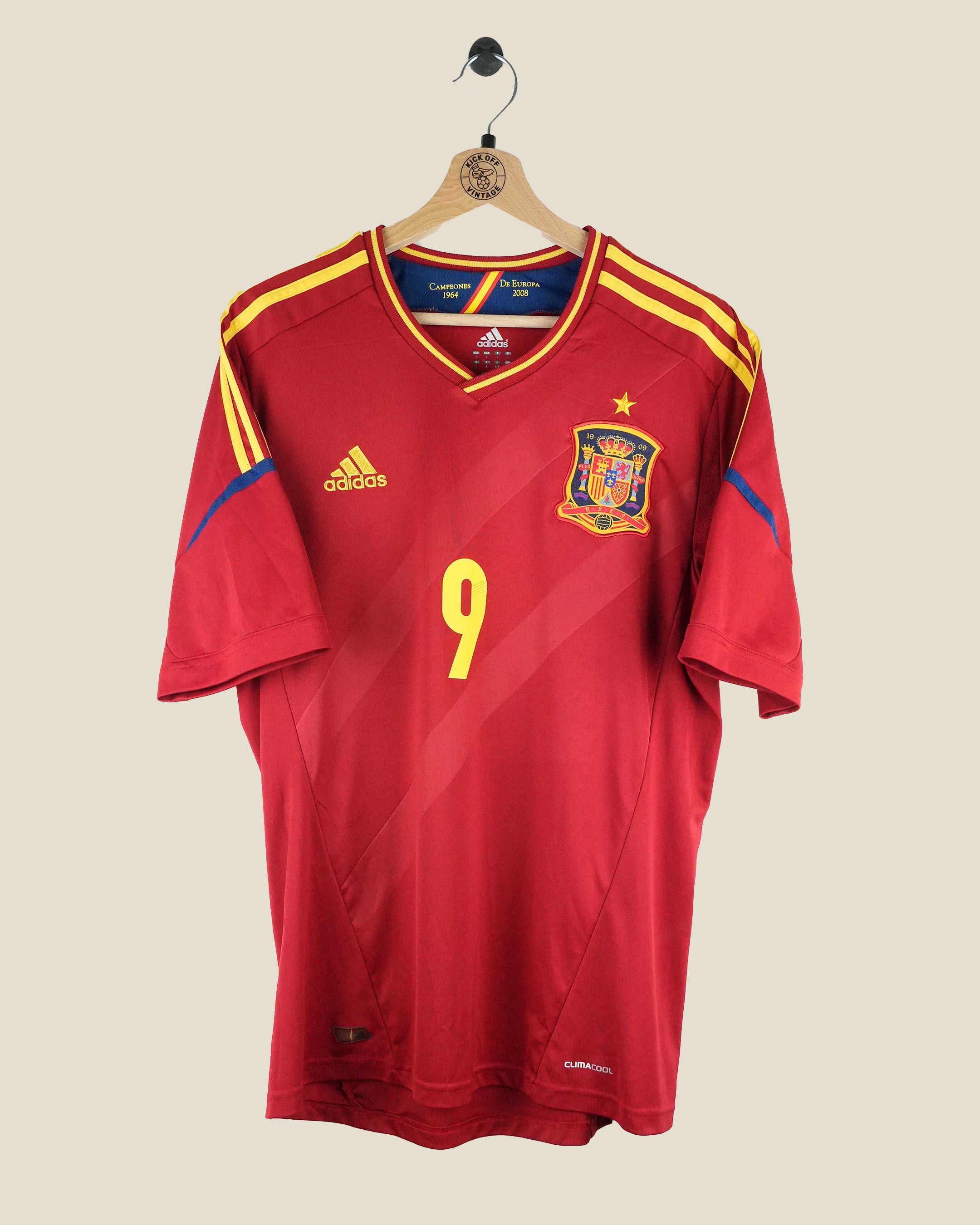 SPAIN 2012 TORRES HOME SHIRT (L) ADIDAS