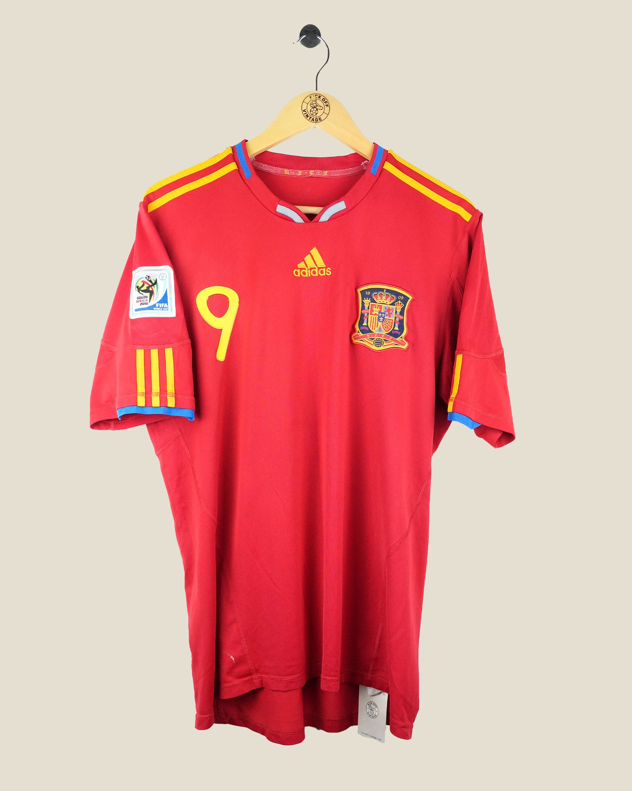 SPAIN 2010 TORRES WC HOME SHIRT (M) ADIDAS