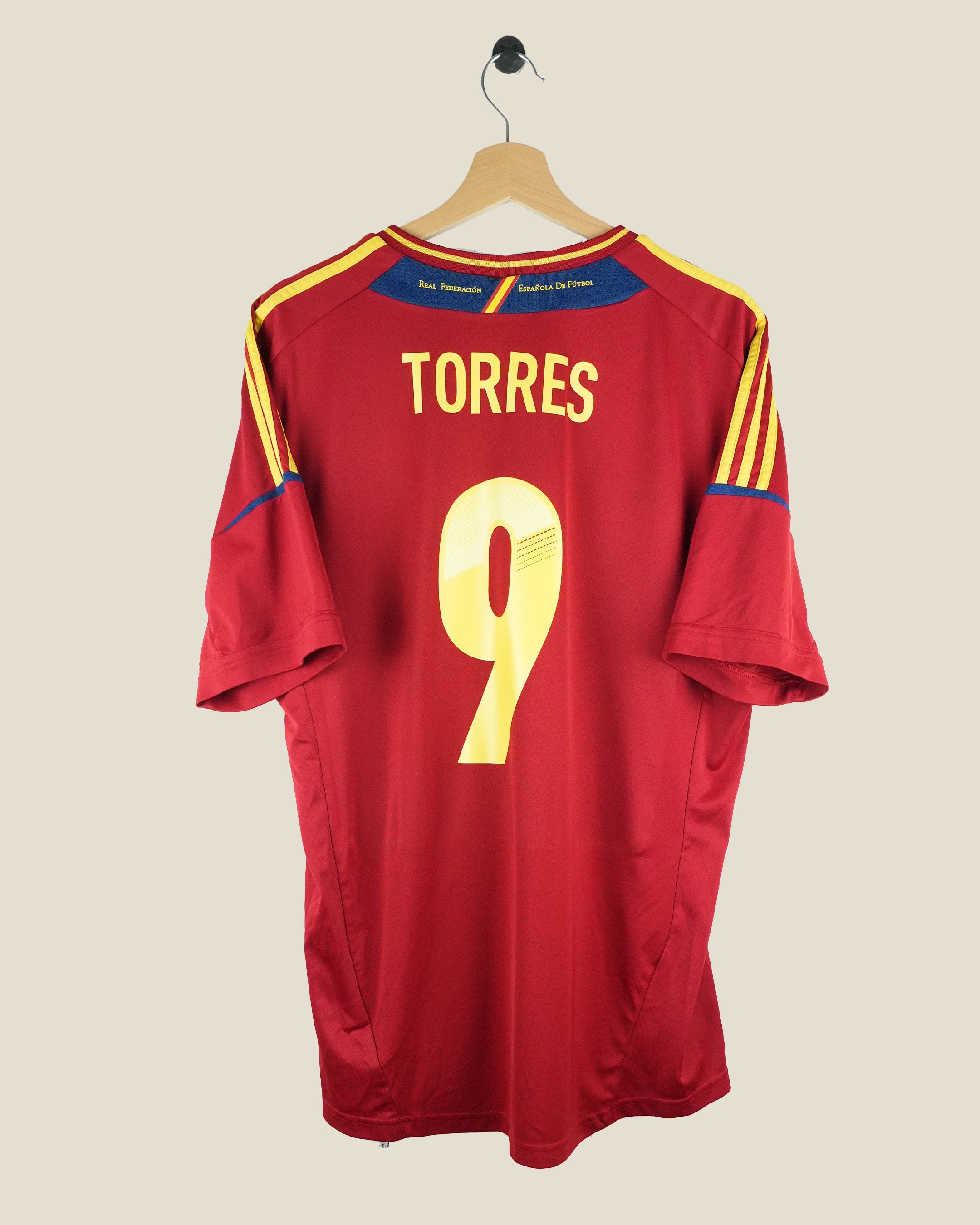 SPAIN 2012 TORRES HOME SHIRT (L) ADIDAS