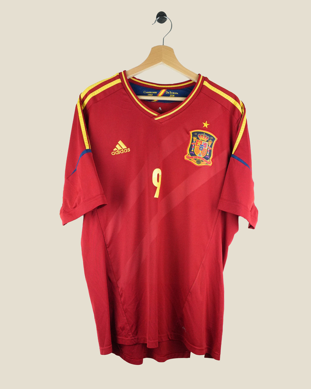 SPAIN 2012 TORRES HOME SHIRT (L) ADIDAS