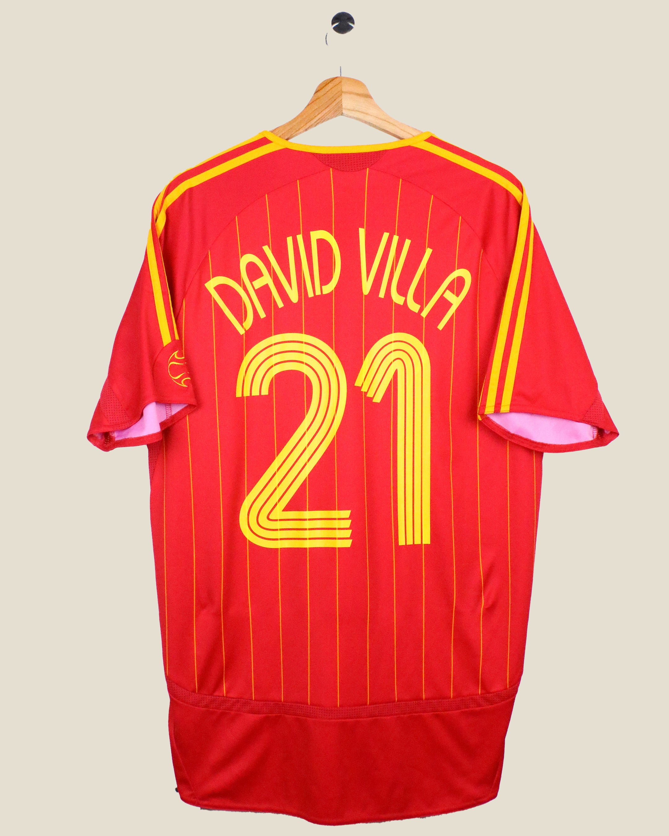 SPAIN 2006 DAVID VILLA #21 HOME (M) ADIDAS