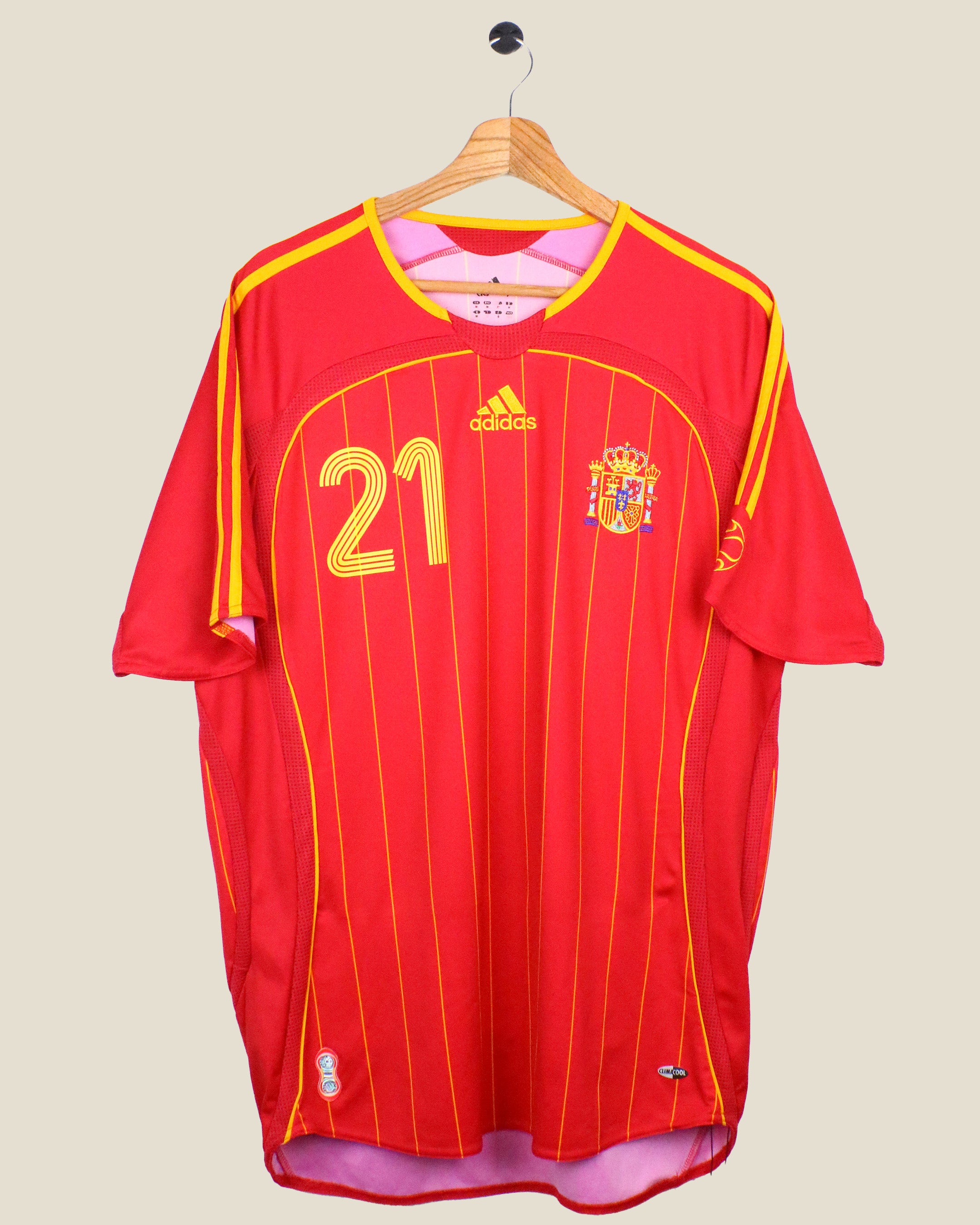 SPAIN 2006 DAVID VILLA #21 HOME (M) ADIDAS