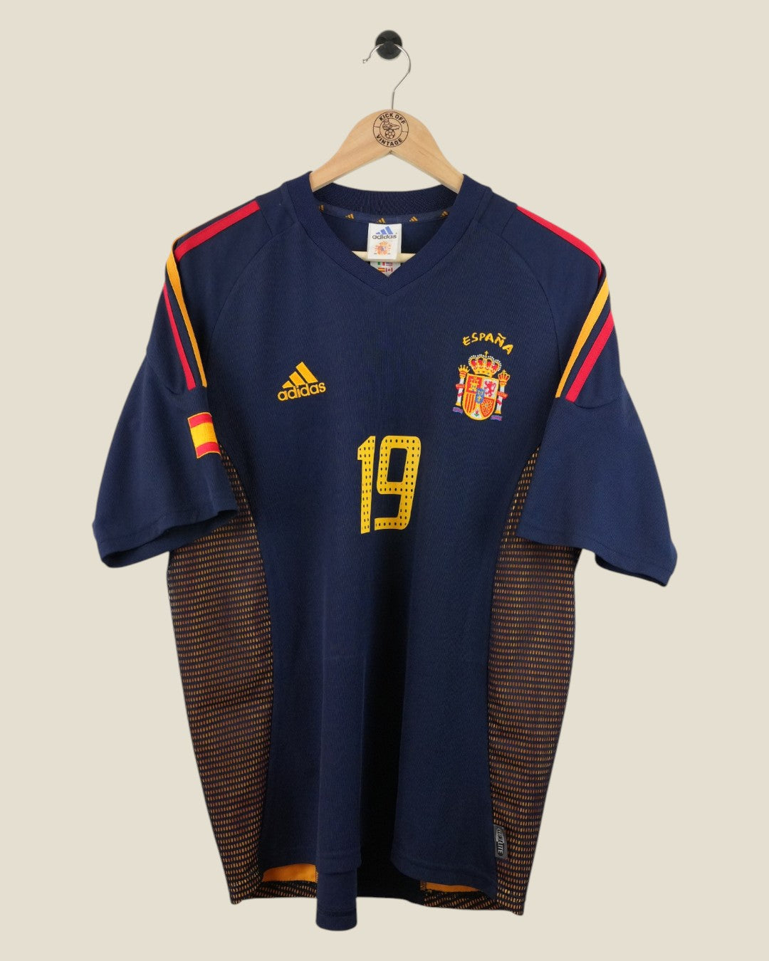 SPAIN 2002 XAVI AWAY SHIRT (M) ADIDAS
