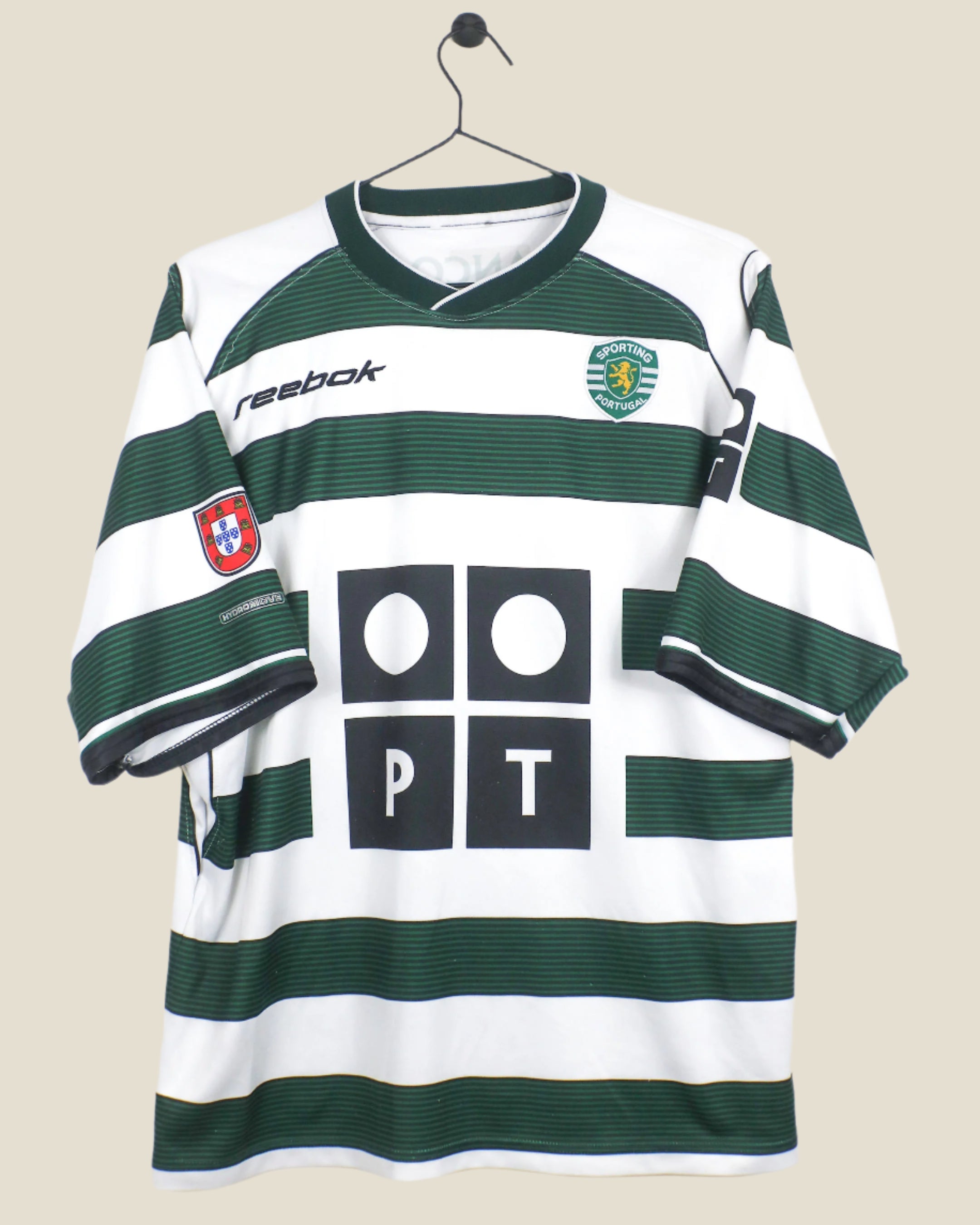 SPORTING LISBON 2002/03 RONALDO #7 HOME SHIRT (L) REEBOK