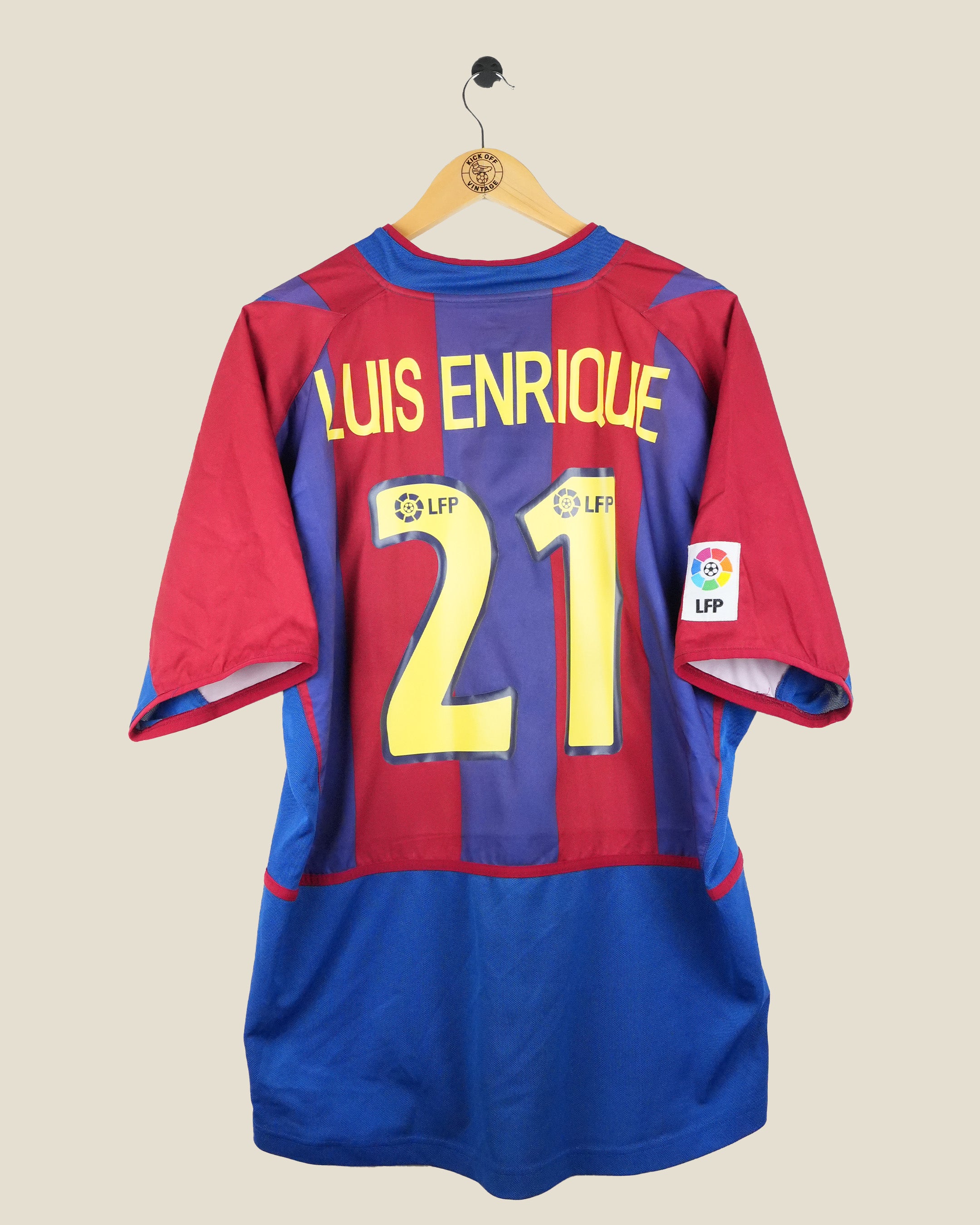 BARCELONA 2002/03 ENRIQUE HOME SHIRT (XL) NIKE