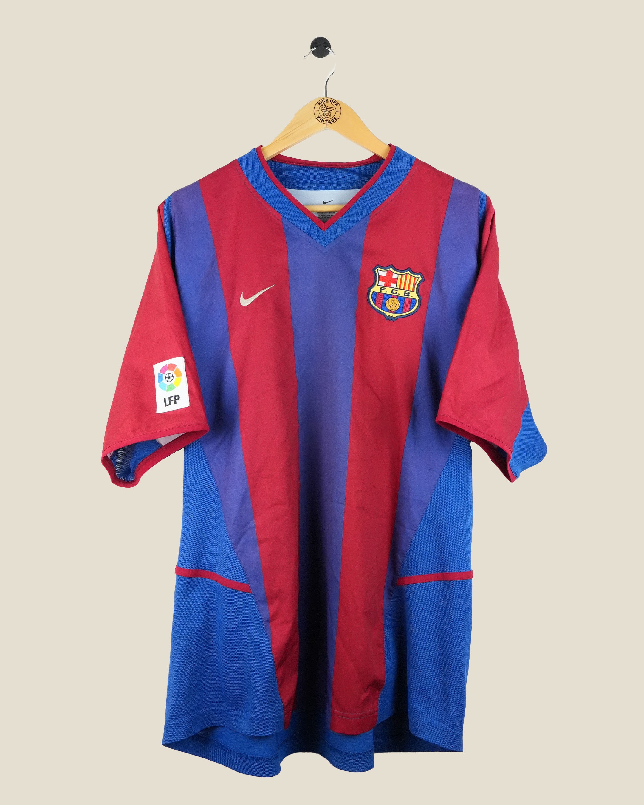 BARCELONA 2002/03 ENRIQUE HOME SHIRT (XL) NIKE