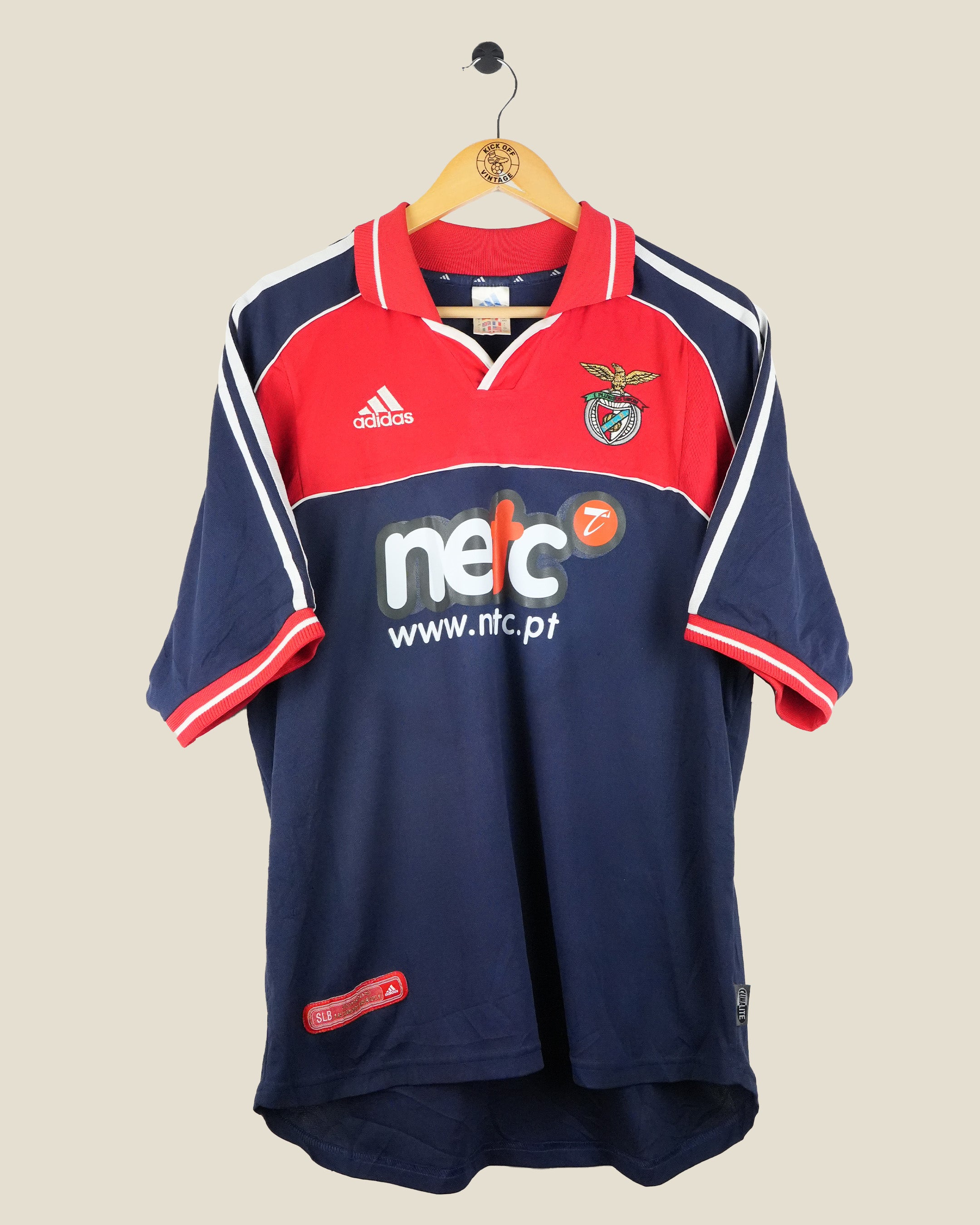 BENFICA 2000/01 VAN HOOIJDONK THIRD SHIRT (L) ADIDAS
