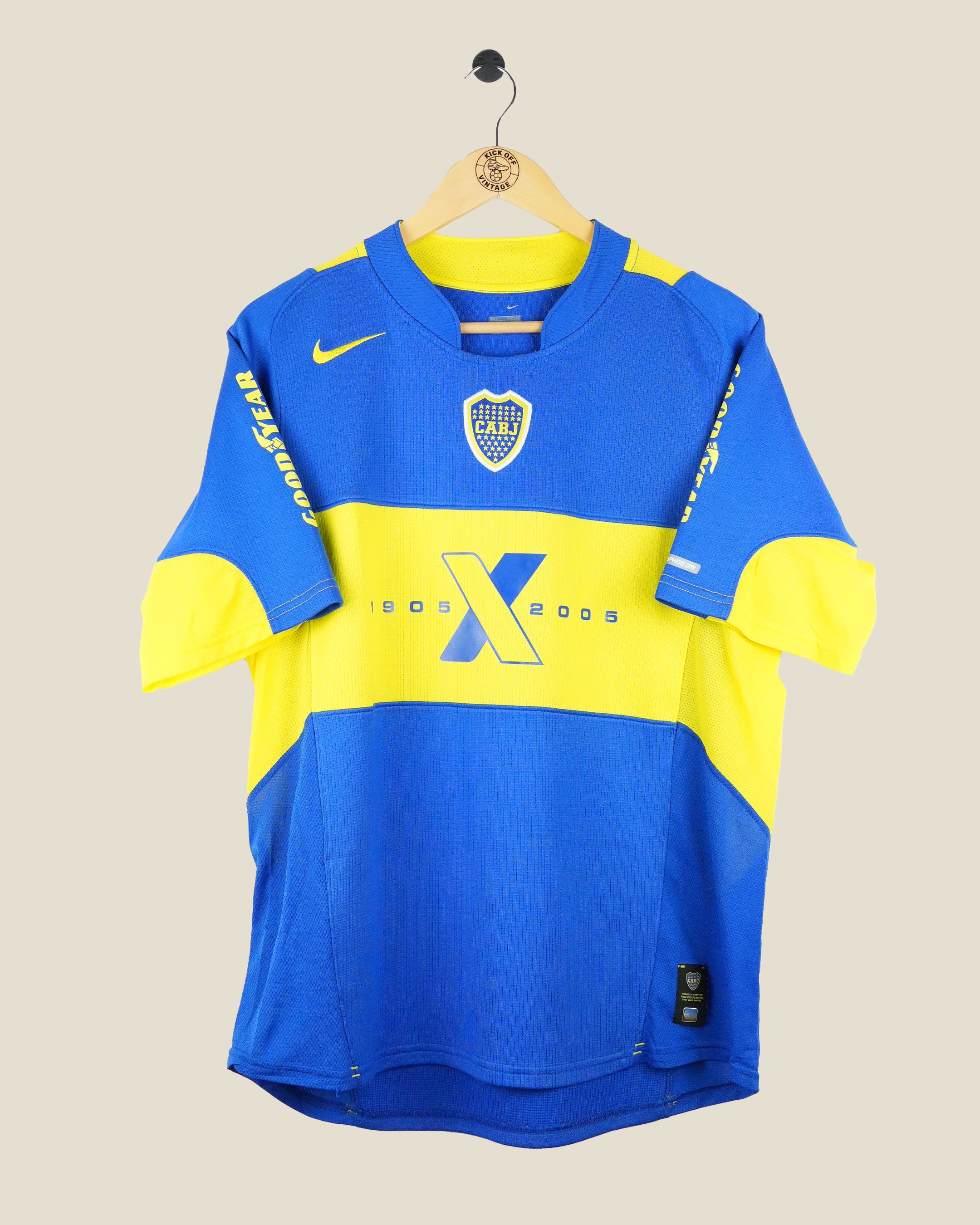 BOCA JUNIORS 2005/06 PALERMO HOME SHIRT (L) NIKE