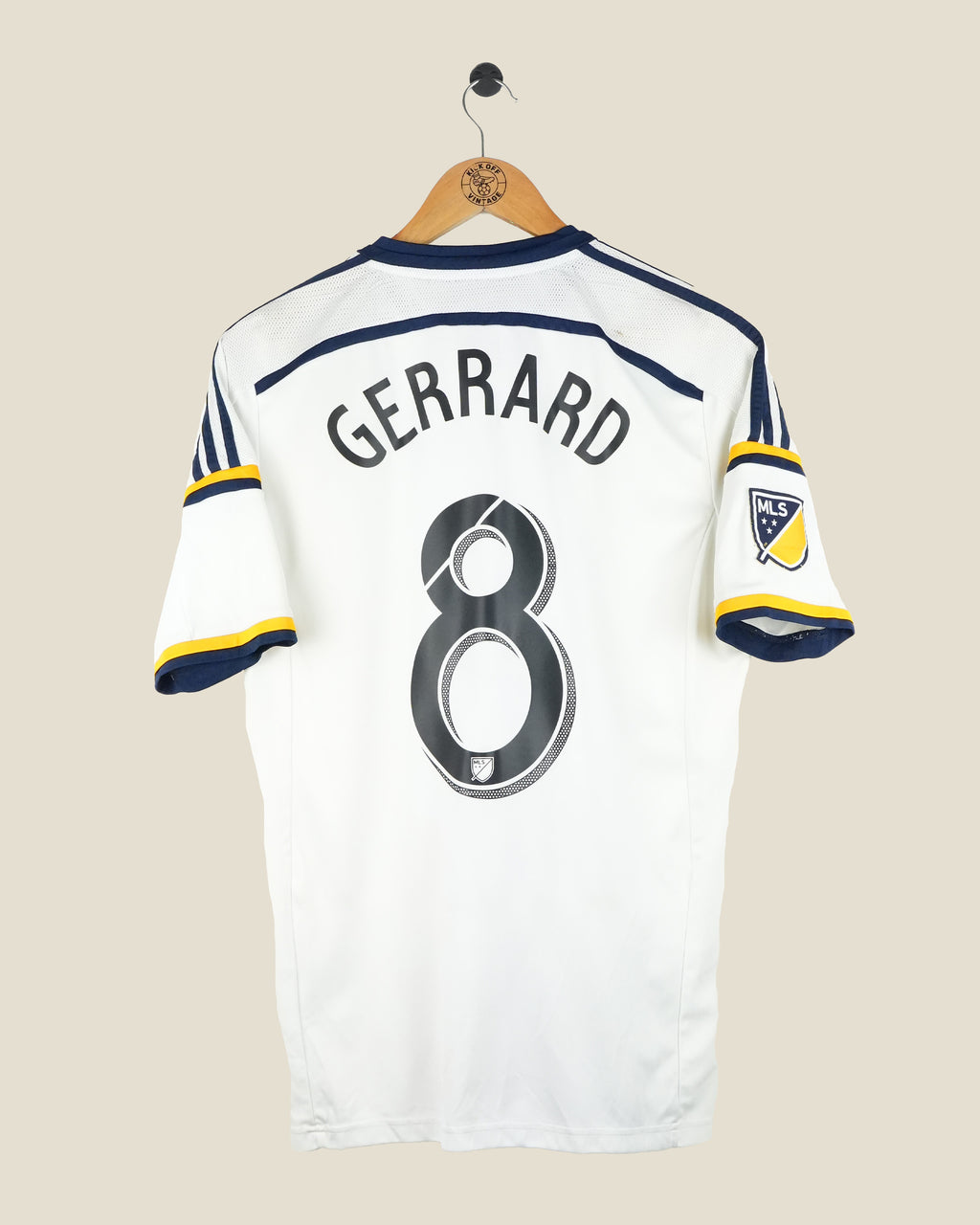 LA GALAXY 2018/20 GERRARD HOME SHIRT (M) ADIDAS