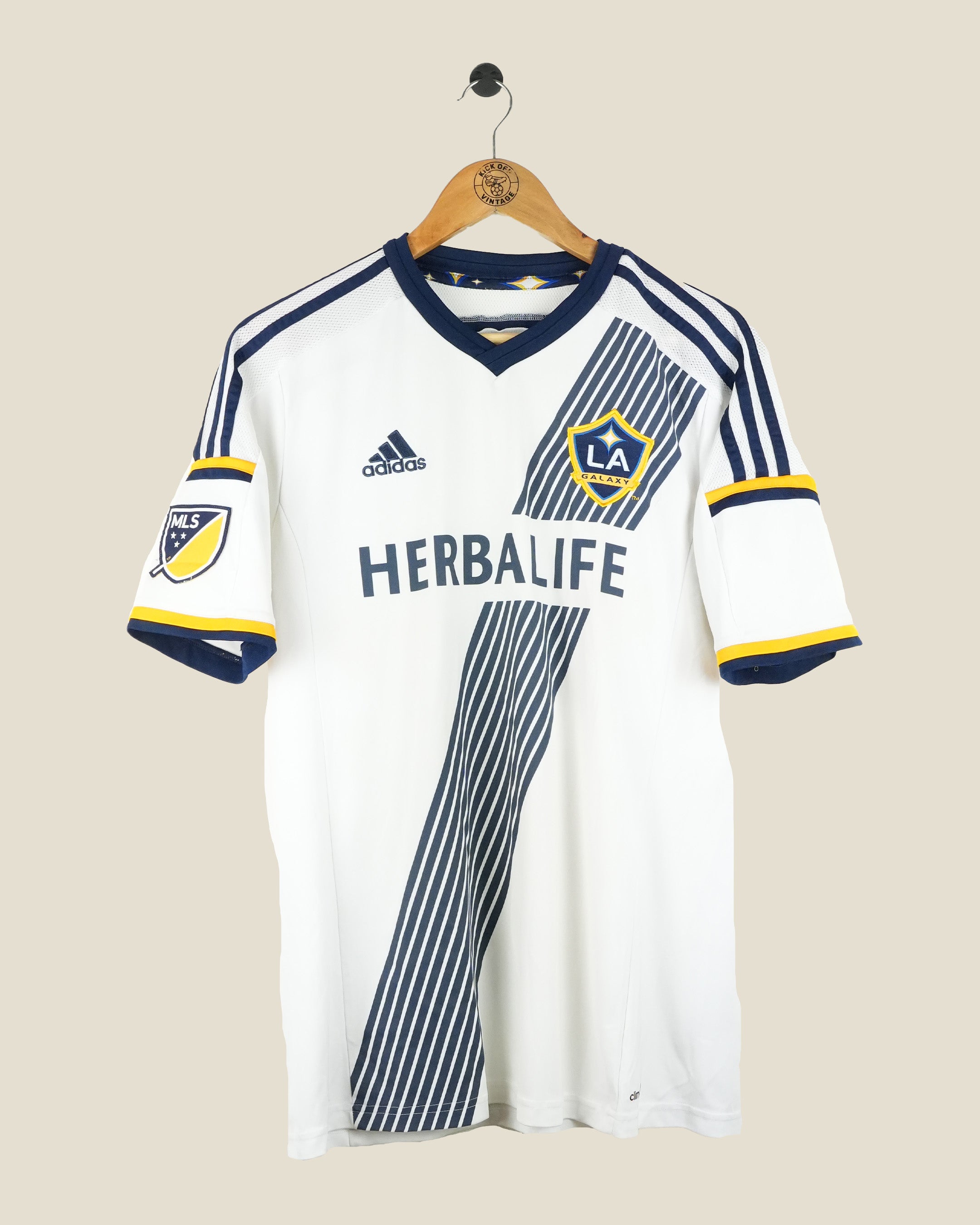 LA GALAXY 2018/20 GERRARD HOME SHIRT (M) ADIDAS