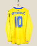 SWEDEN 2006 IBRAHIMOVIC L/S HOME SHIRT (L) UMBRO