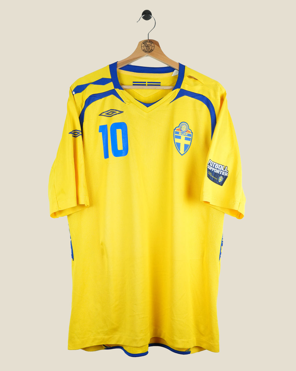 SWEDEN 2008 IBRAHIMOVIC HOME SHIRT (XL) UMBRO