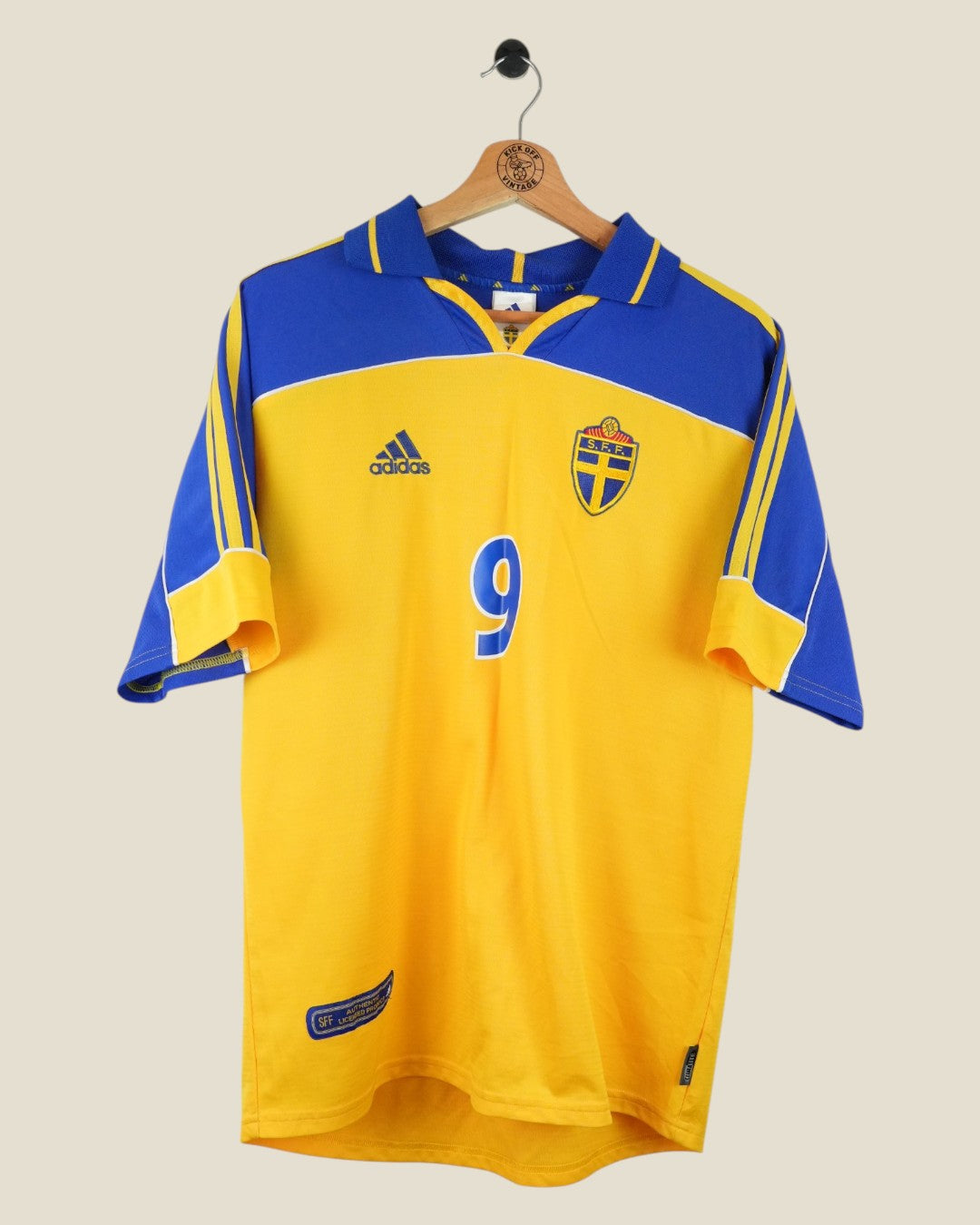SWEDEN 2000 LJUNGBERG HOME SHIRT (M) ADIDAS