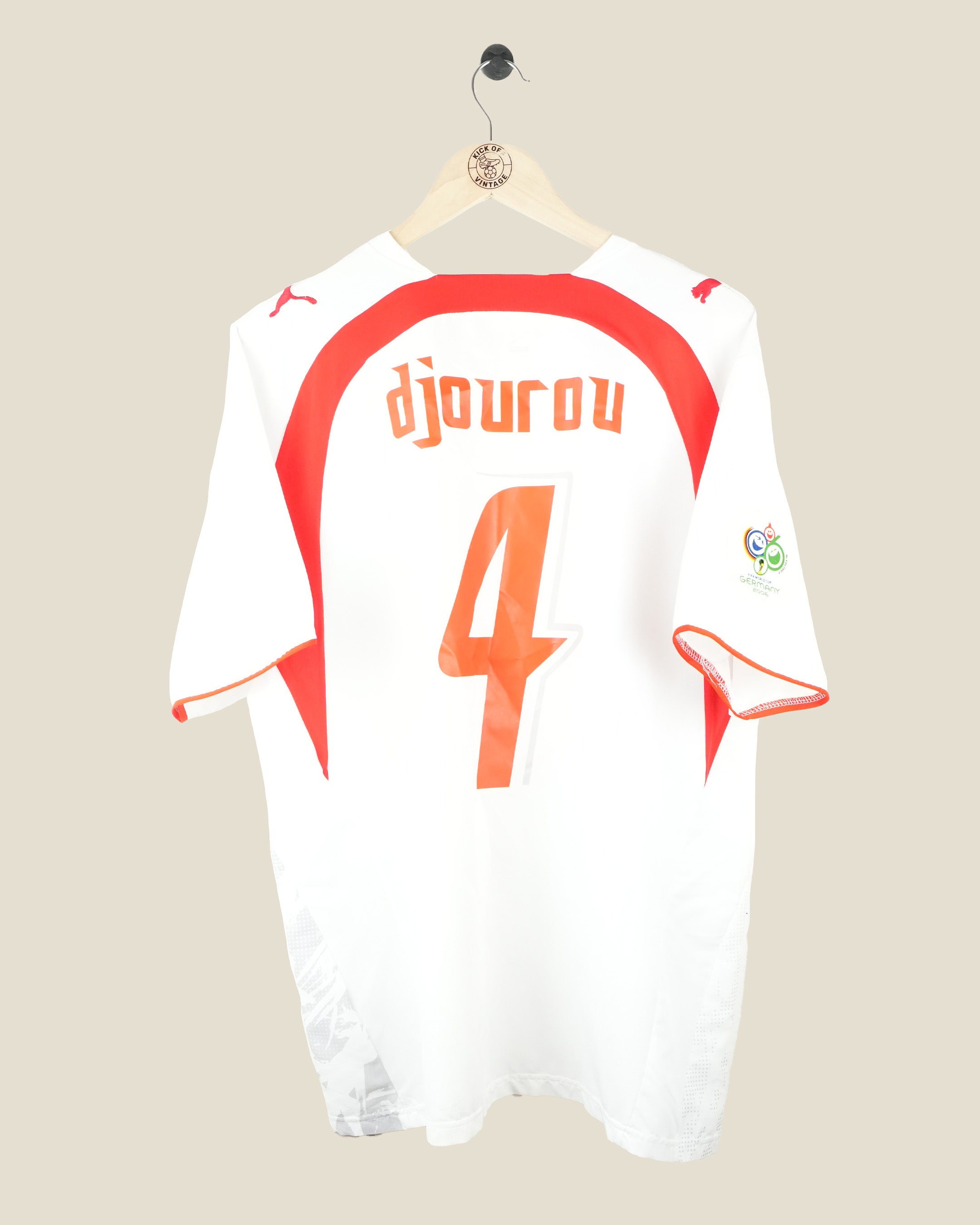SWITZERLAND 2006 DJOUROU AWAY SHIRT (L) PUMA