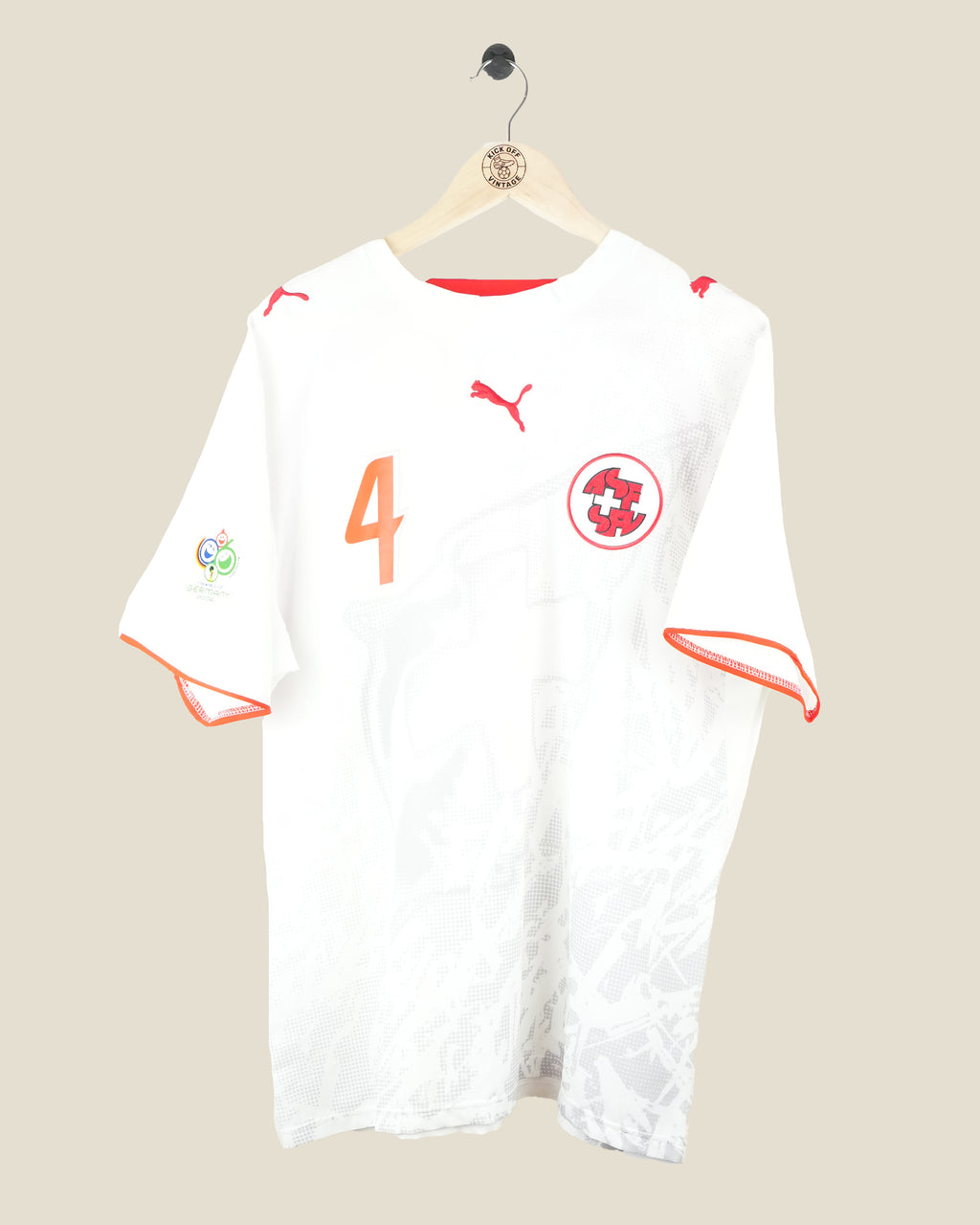 SWITZERLAND 2006 DJOUROU AWAY SHIRT (L) PUMA