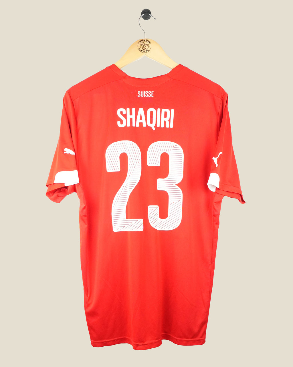 SWITZERLAND 2014 SHAQIRI HOME SHIRT (L) PUMA
