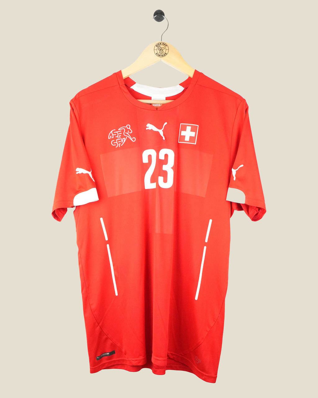 SWITZERLAND 2014 SHAQIRI HOME SHIRT (L) PUMA