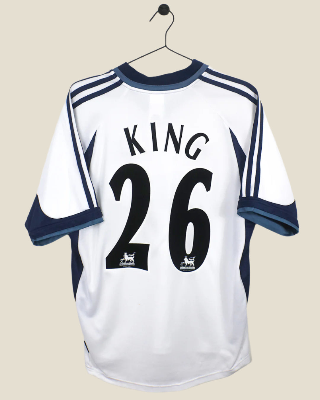 TOTTENHAM HOTSPUR 2001/02 KING #26 HOME SHIRT (M) ADIDAS