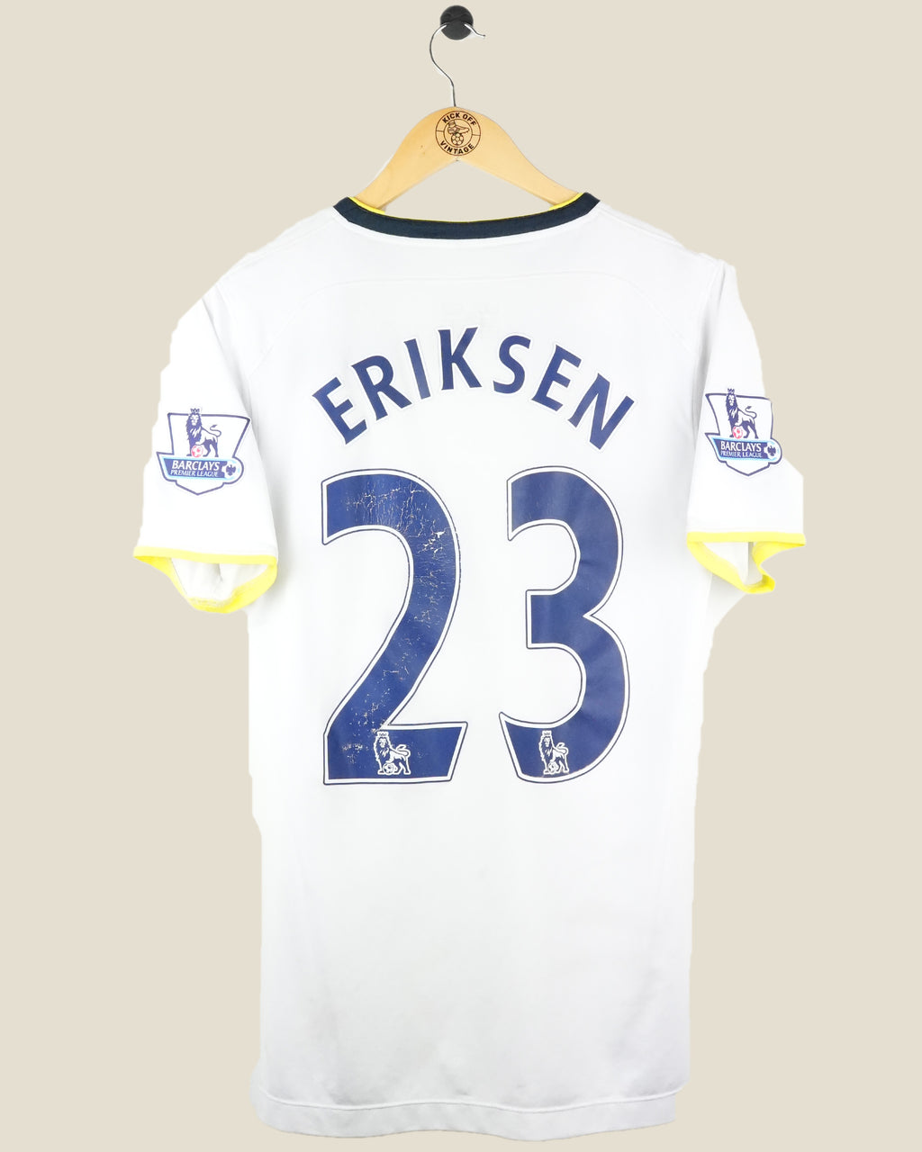 TOTTENHAM HOTSPUR 2014/15 ERIKSEN HOME SHIRT (M) UNDER ARMOUR