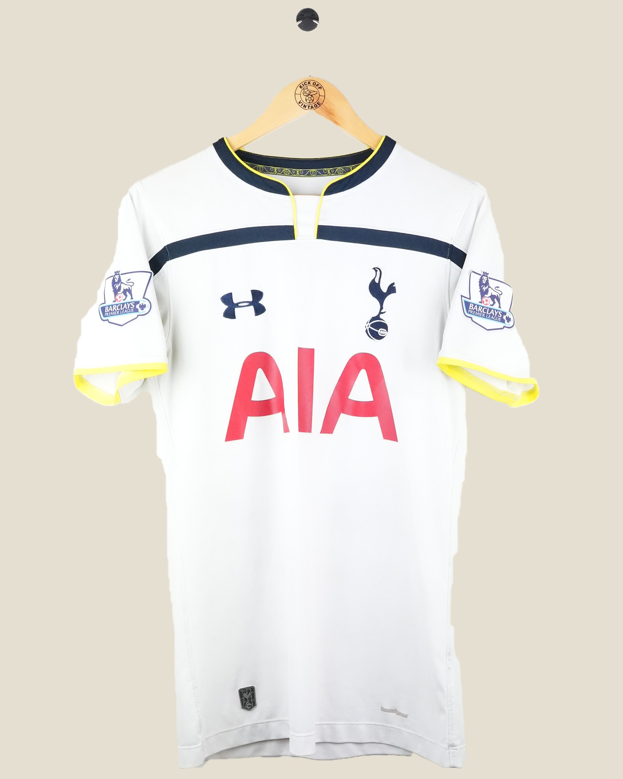 TOTTENHAM HOTSPUR 2014/15 ERIKSEN HOME SHIRT (M) UNDER ARMOUR