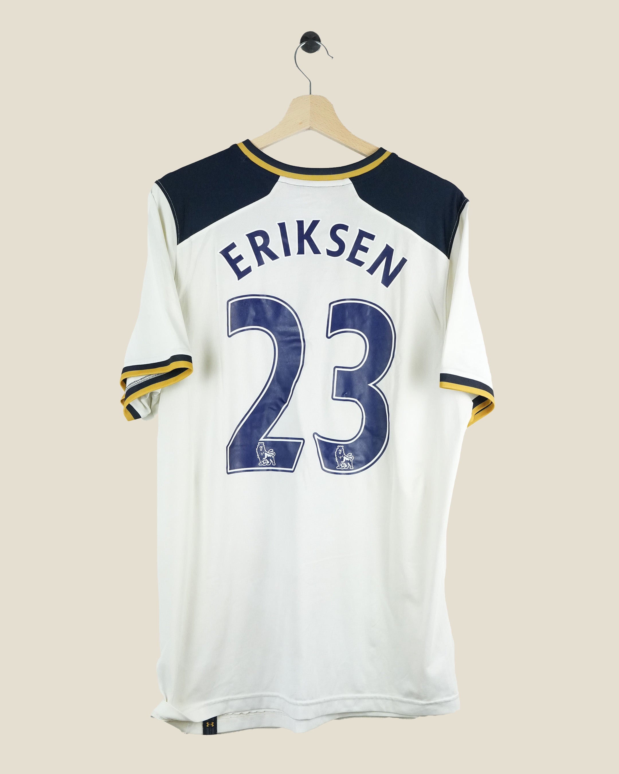 TOTTENHAM HOTSPUR 2016/17 ERIKSEN HOME SHIRT (L) UNDER ARMOUR