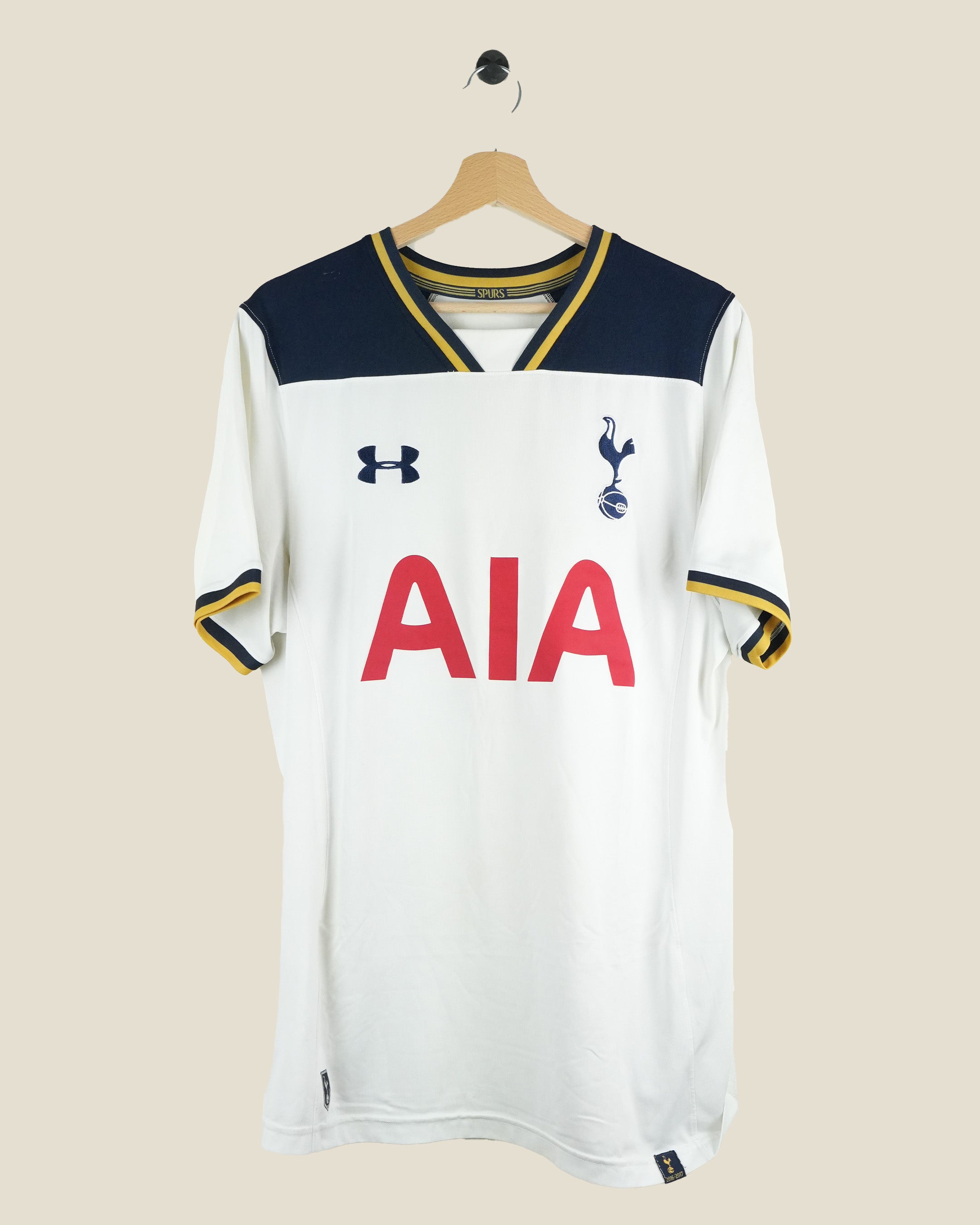 TOTTENHAM HOTSPUR 2016/17 ERIKSEN HOME SHIRT (L) UNDER ARMOUR