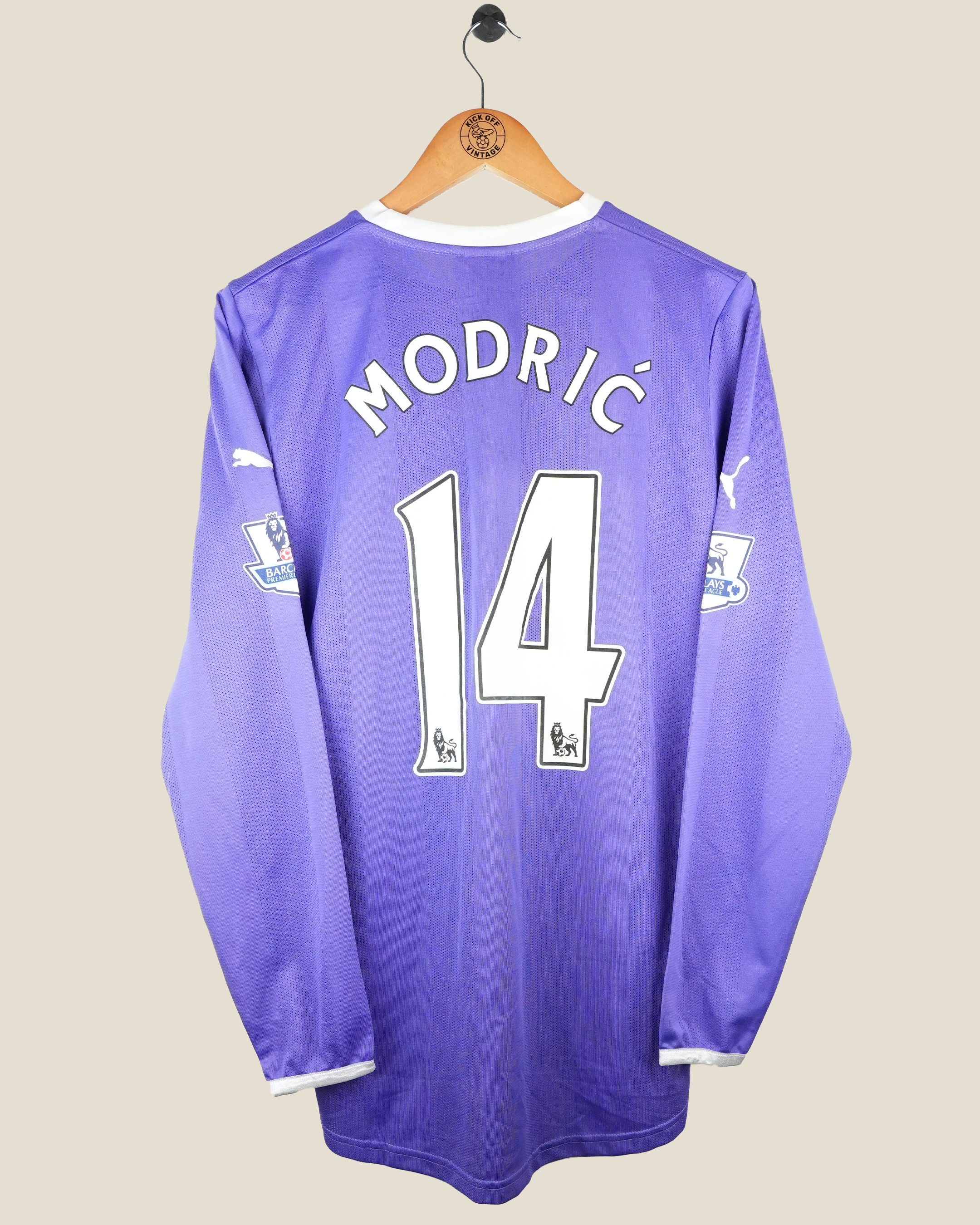 TOTTENHAM HOTSPUR 2011/12 MODRIC AWAY L/S SHIRT BNWT (M) PUMA