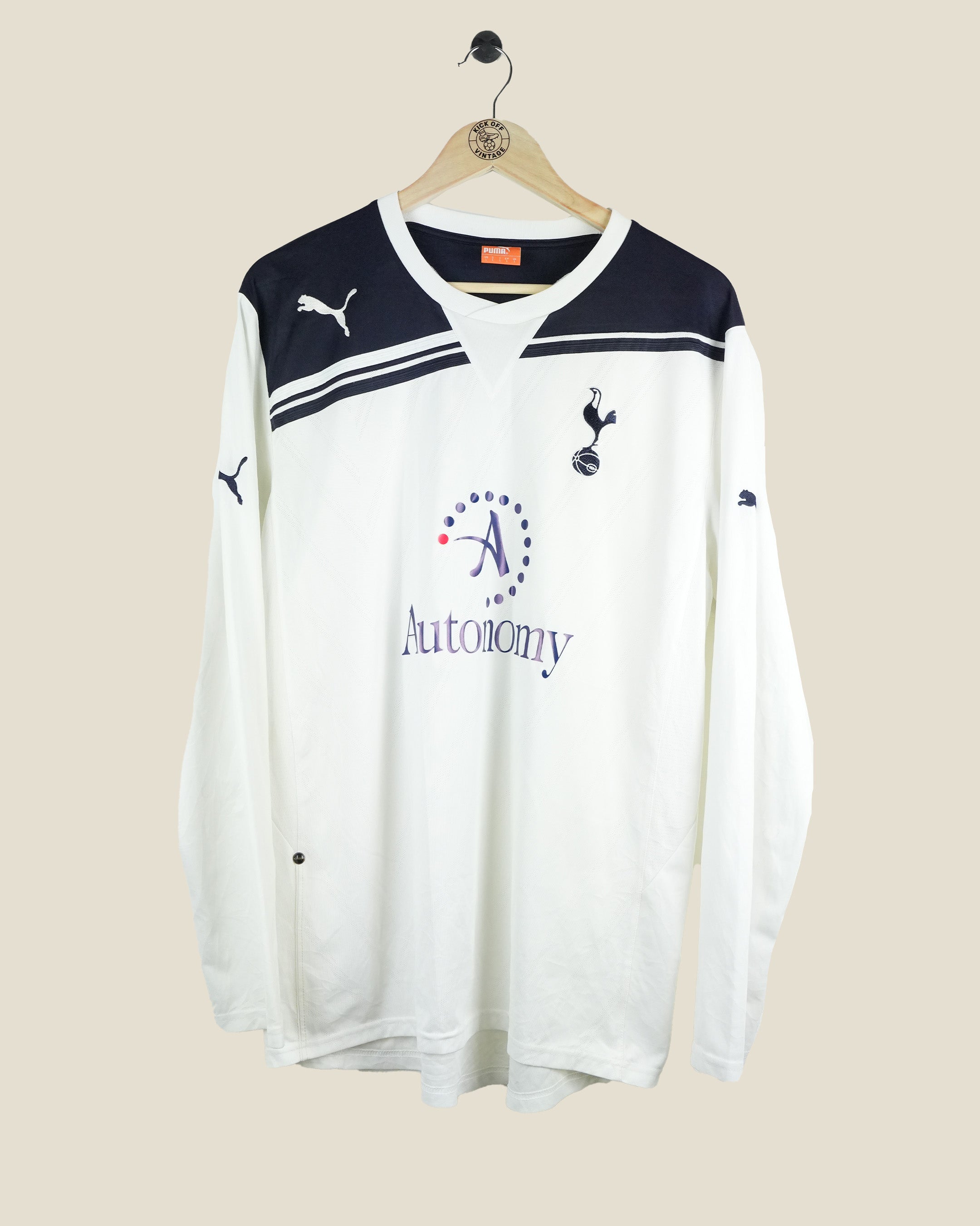 TOTTENHAM HOTSPUR 2010/11 MODRIC HOME L/S SHIRT (L) PUMA