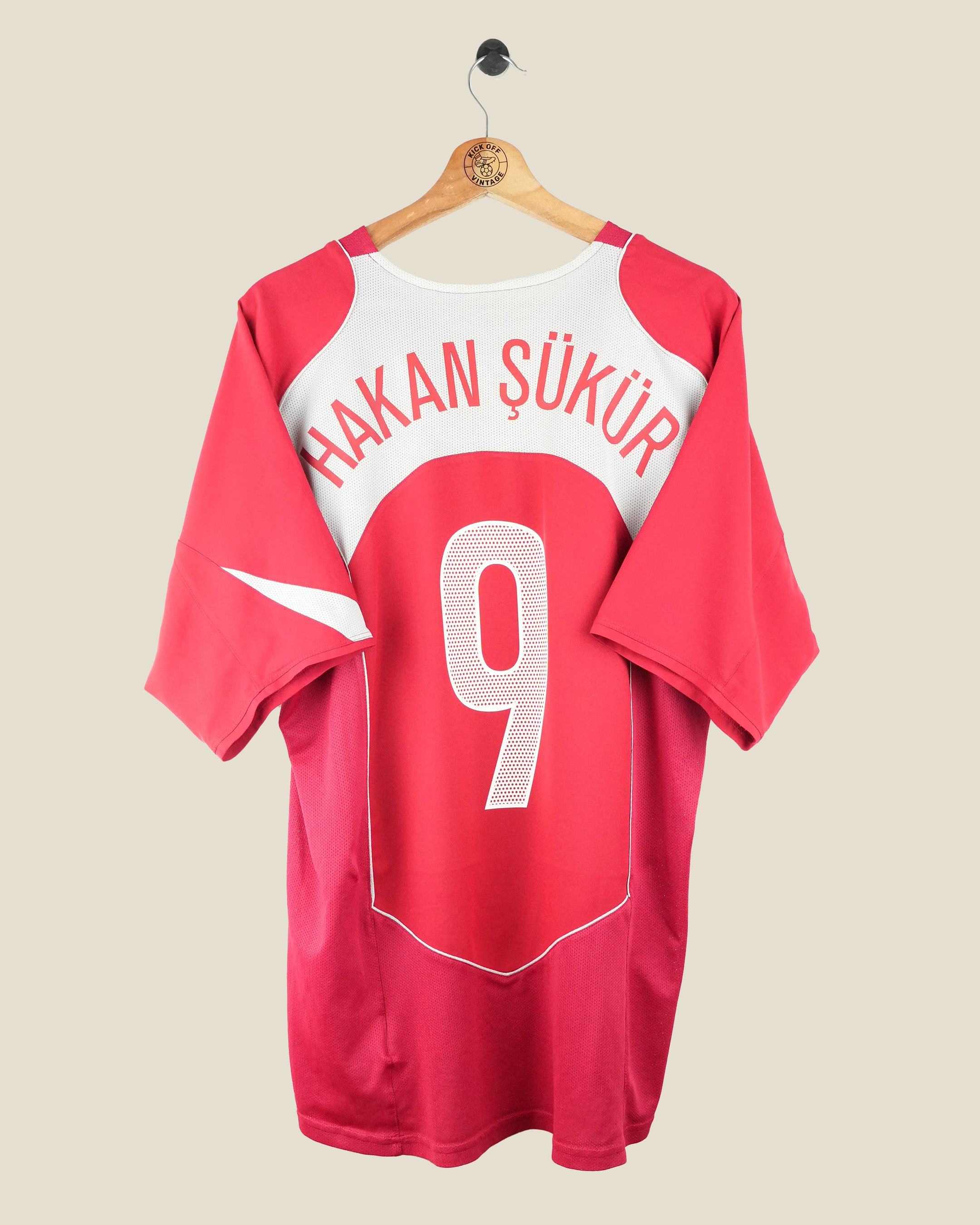 TURKEY 2004 HAKAN ŞÜKÜR HOME SHIRT (L) NIKE