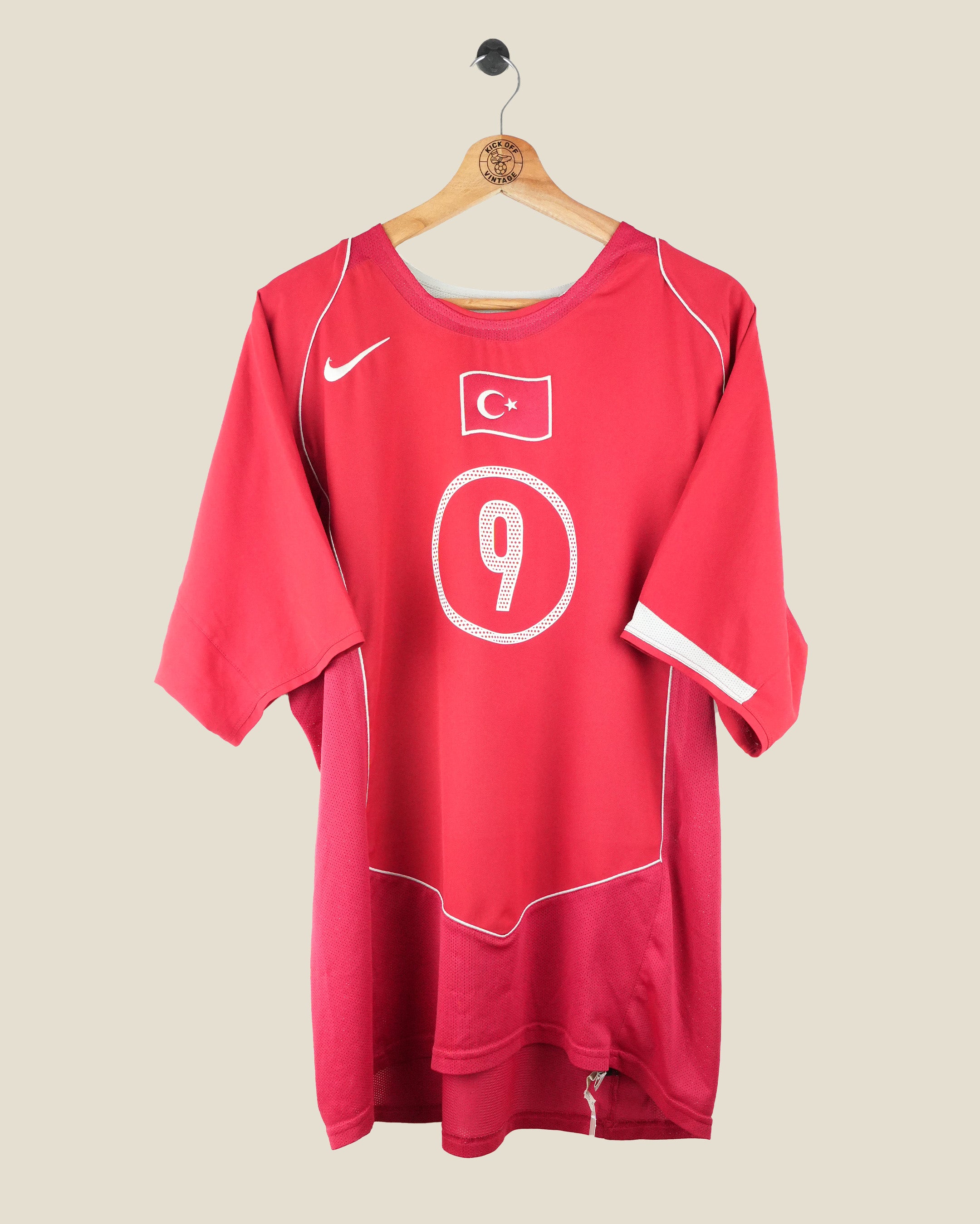 TURKEY 2004 HAKAN ŞÜKÜR HOME SHIRT (L) NIKE