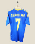 UKRAINE 2012 SHEVCHENKO AWAY SHIRT (M) ADIDAS