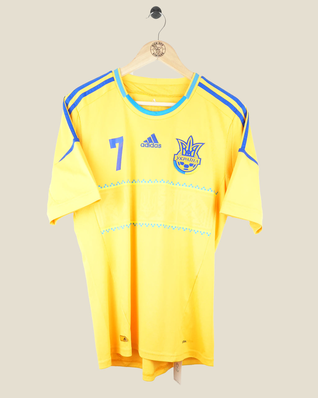 UKRAINE 2012 SHEVCHENKO HOME SHIRT (M) ADIDAS