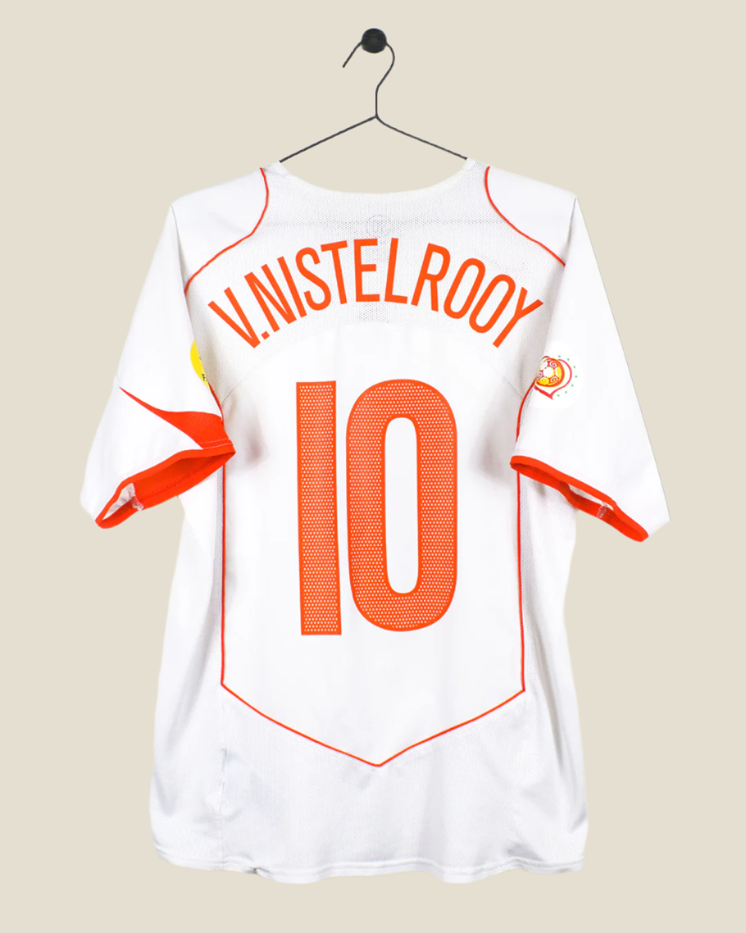 NETHERLANDS 2004 VAN NISTELROOY #10 AWAY SHIRT (M) NIKE
