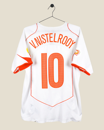 NETHERLANDS 2004 VAN NISTELROOY #10 AWAY SHIRT (M) NIKE