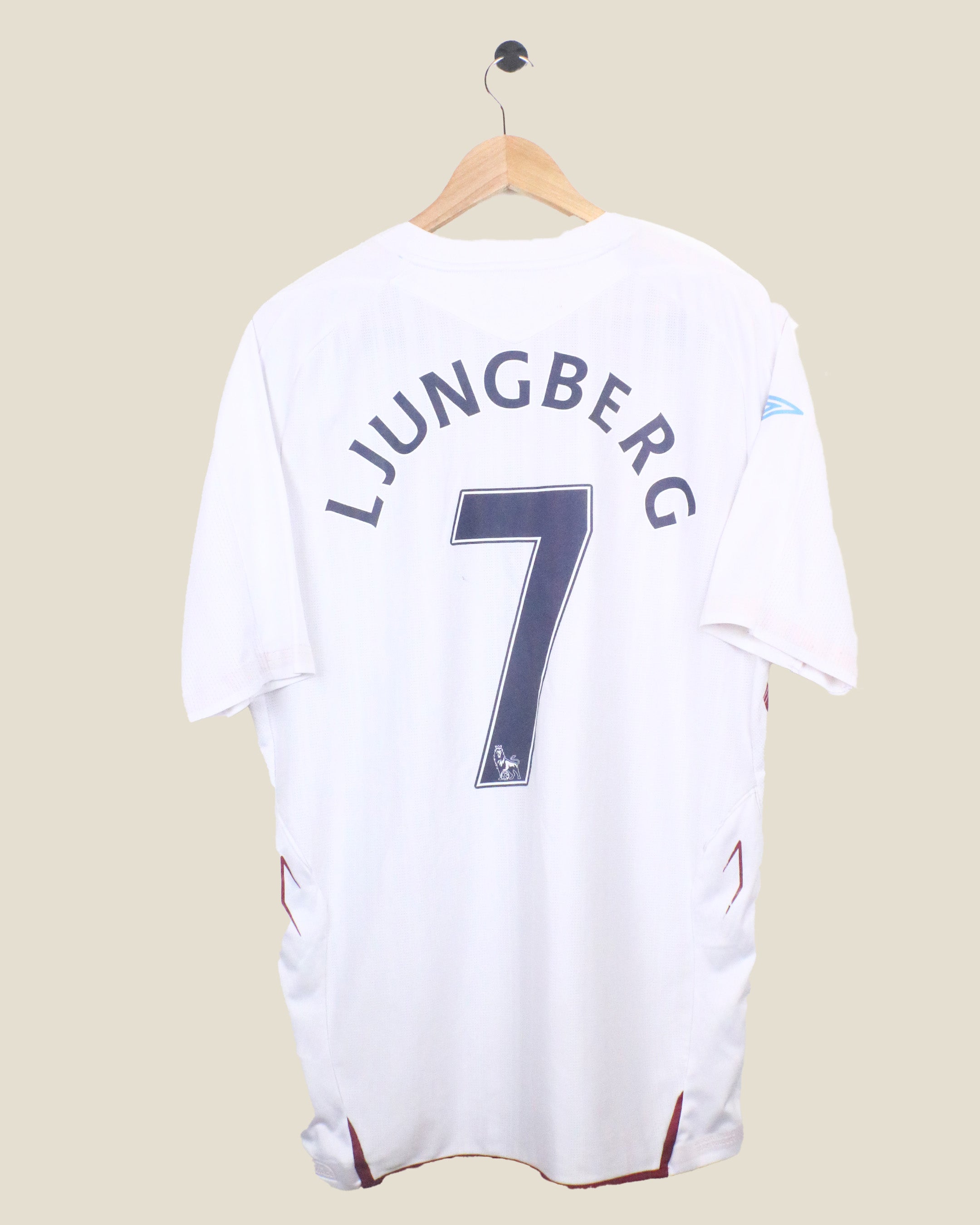 WESTHAM UNITED 2007/08 LJUNBERG #7 AWAY (L) UMBRO