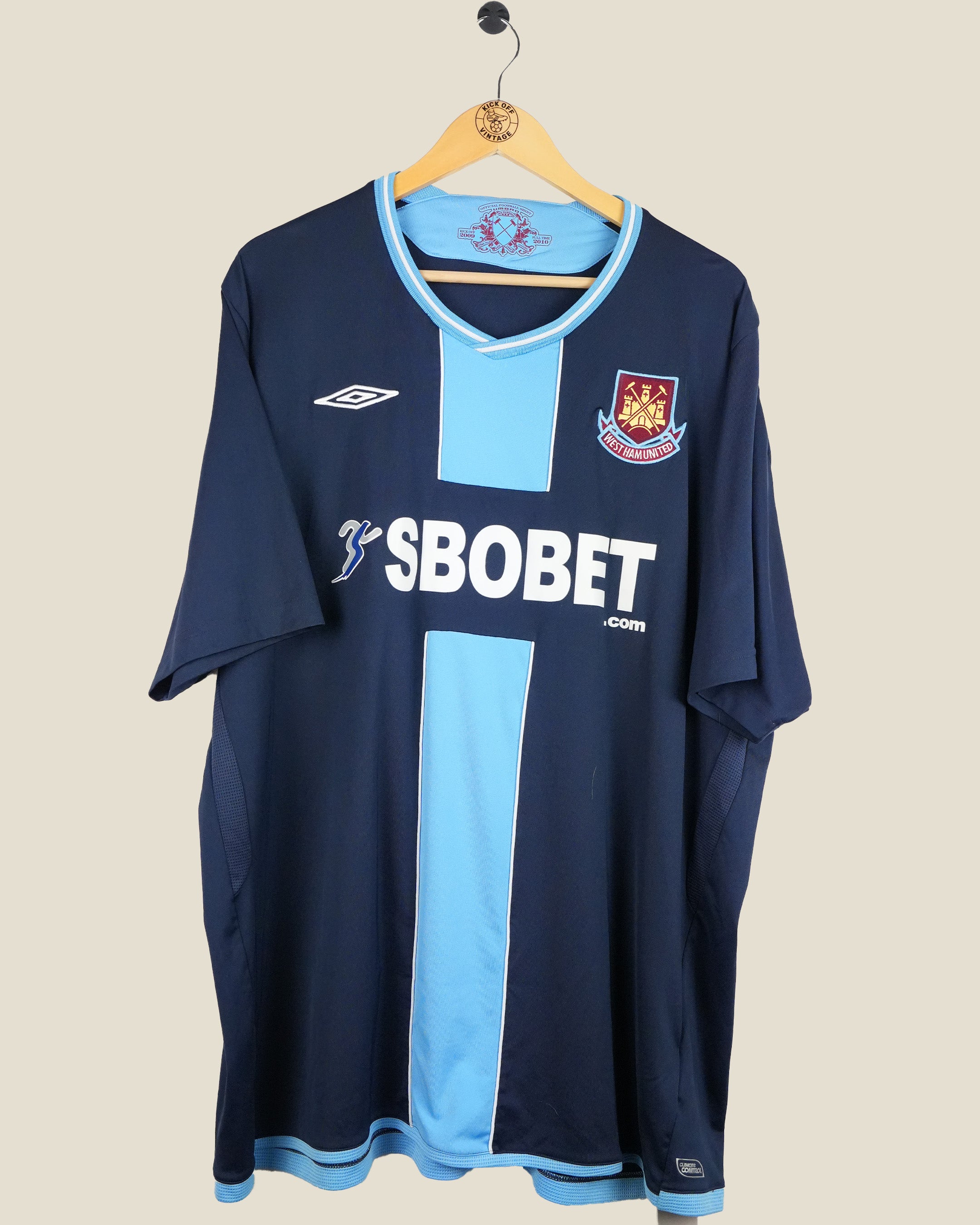 WESTHAM UNITED 2009/10 MIDO AWAY SHIRT (XXL) UMBRO