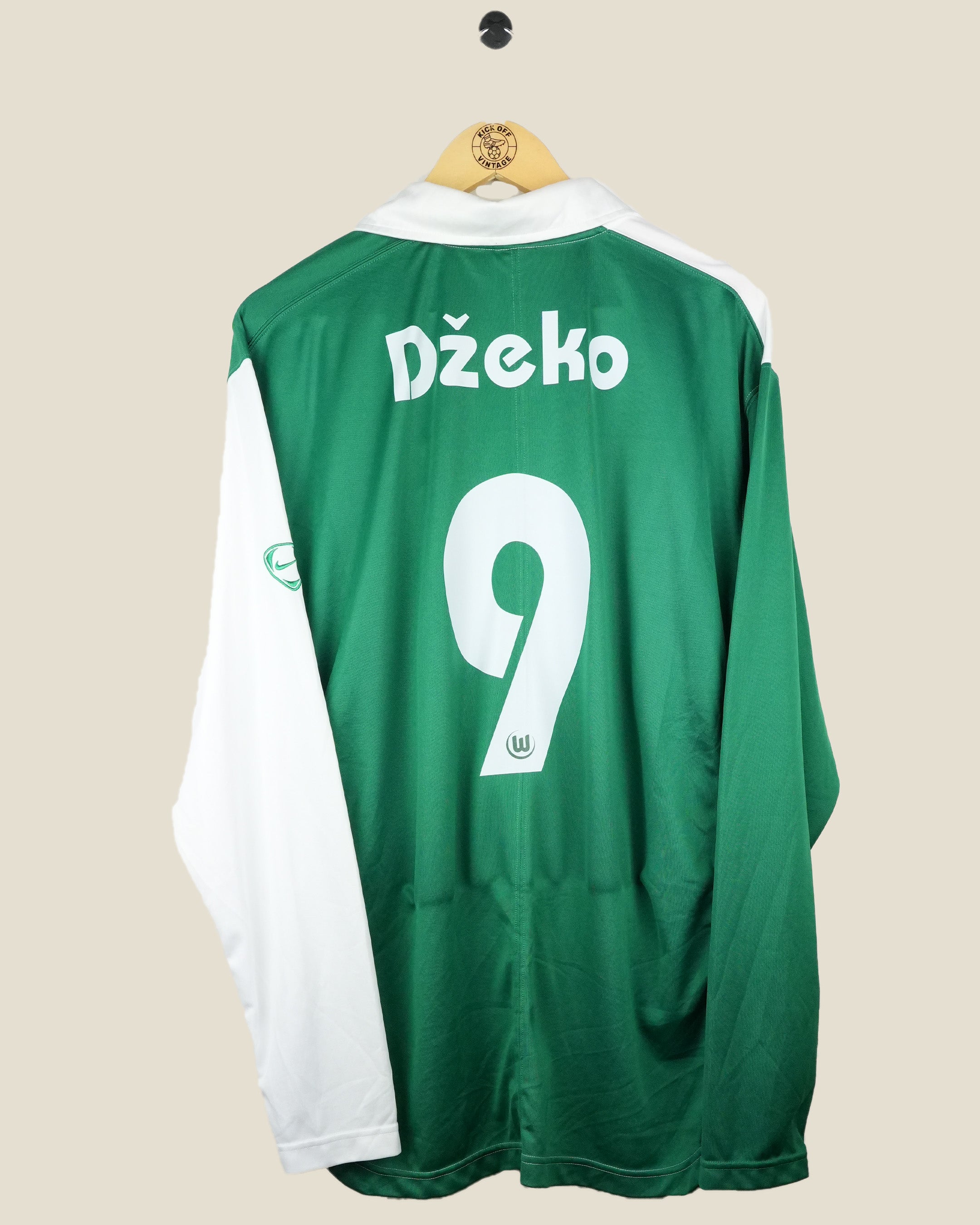 WOLFSBURG 2007/08 DZEKO HOME L/S SHIRT (XXL) NIKE