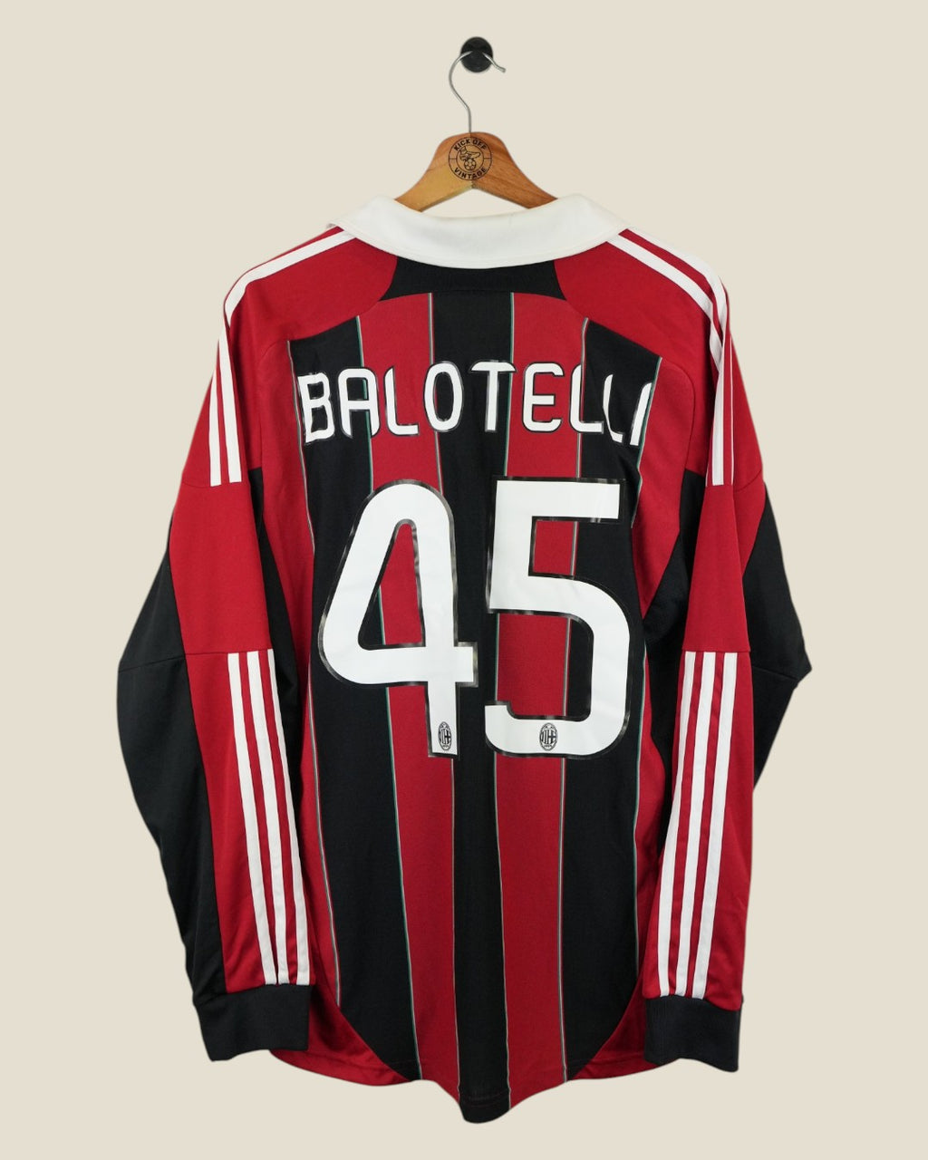 AC MILAN 2012/13 BALOTELLI HOME SHIRT L/S (L) ADIDAS