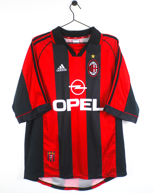 AC MILAN 1998/99 HOME SHIRT (L) ADIDAS