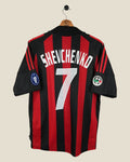 AC MILAN 2002/03 SHEVCHENKO HOME SHIRT (M) ADIDAS
