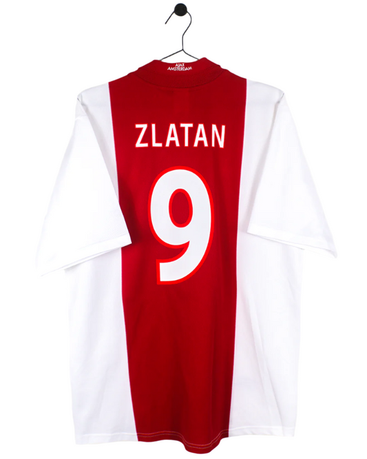 AJAX 2001/02 ZLATAN #9 HOME SHIRT (L) ADIDAS