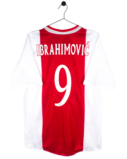 AJAX 2004/05 IBRAHIMOVIC #9 HOME SHIRT (M) ADIDAS